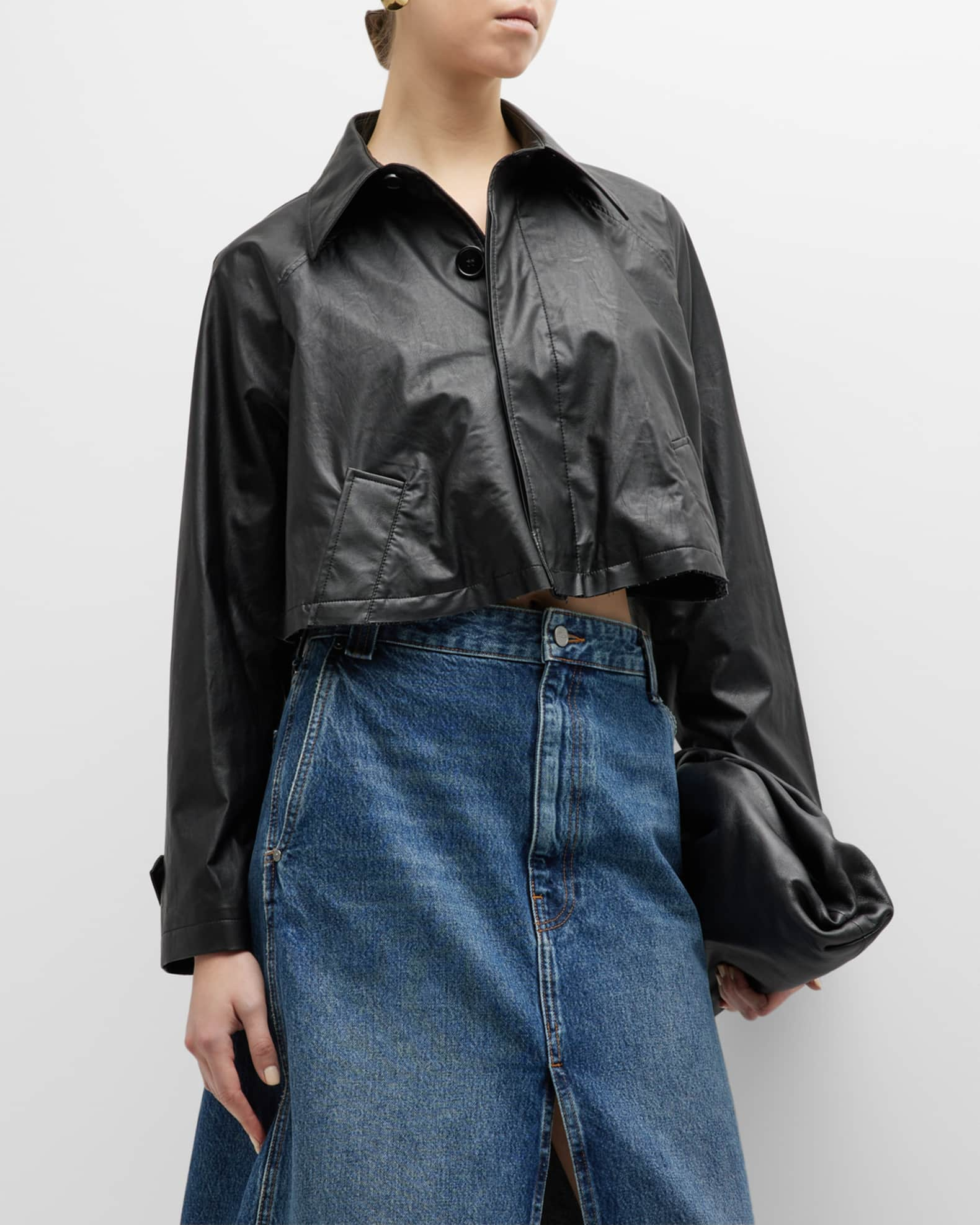 MM6 Maison Margiela Cropped Sports Jacket | Neiman Marcus