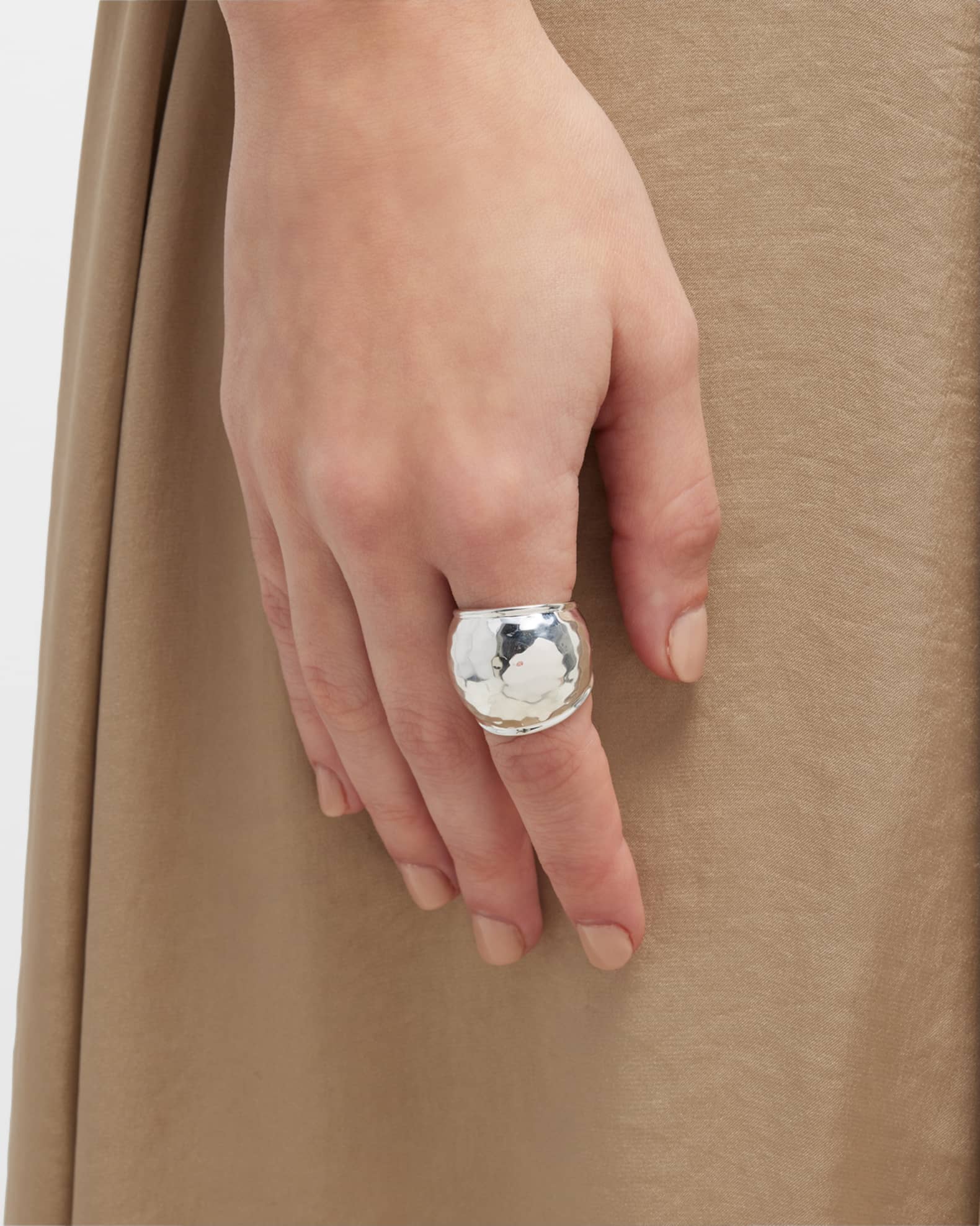 Wide Goddess Ring in Sterling Silver  1