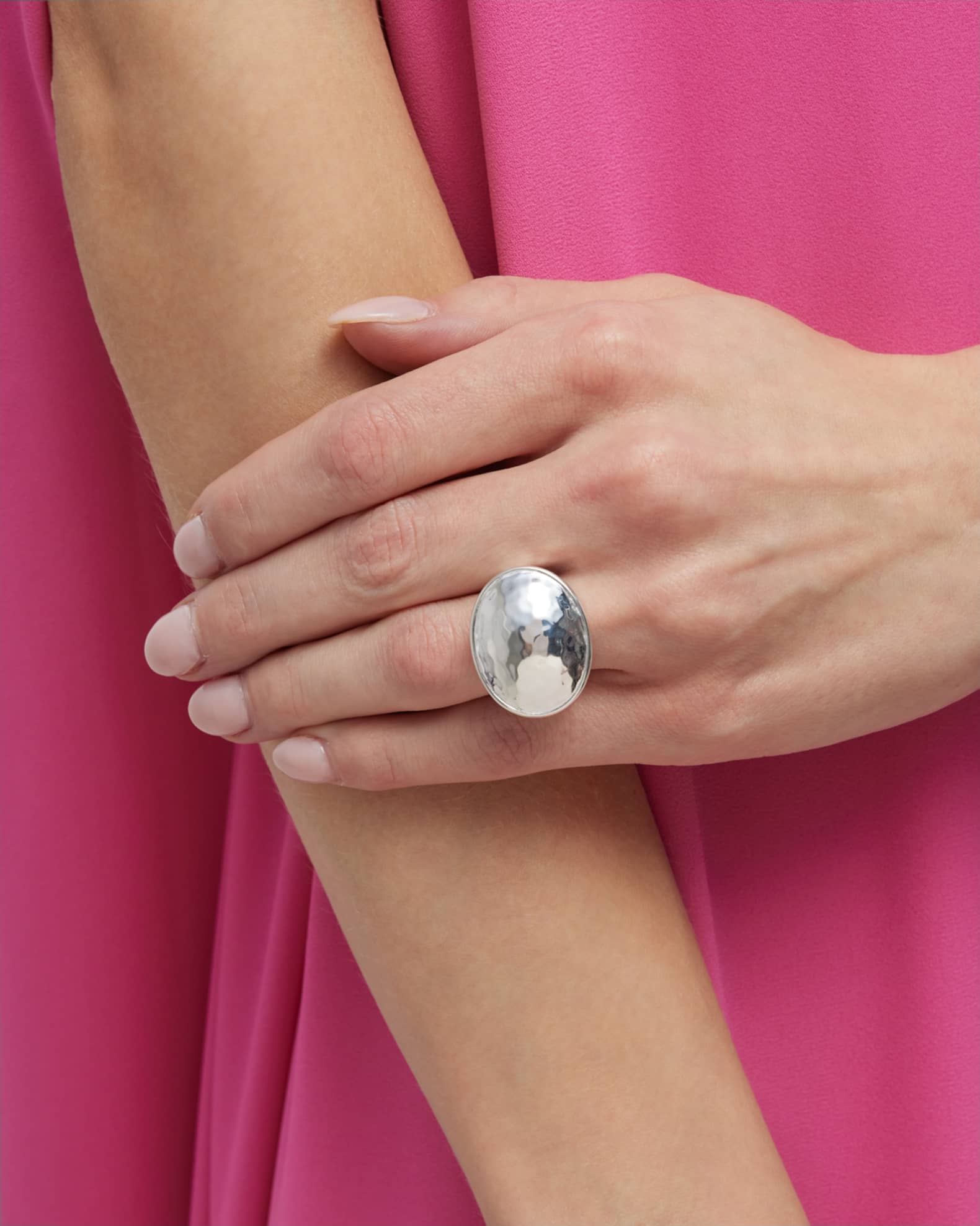 Wide Goddess Ring in Sterling Silver  1