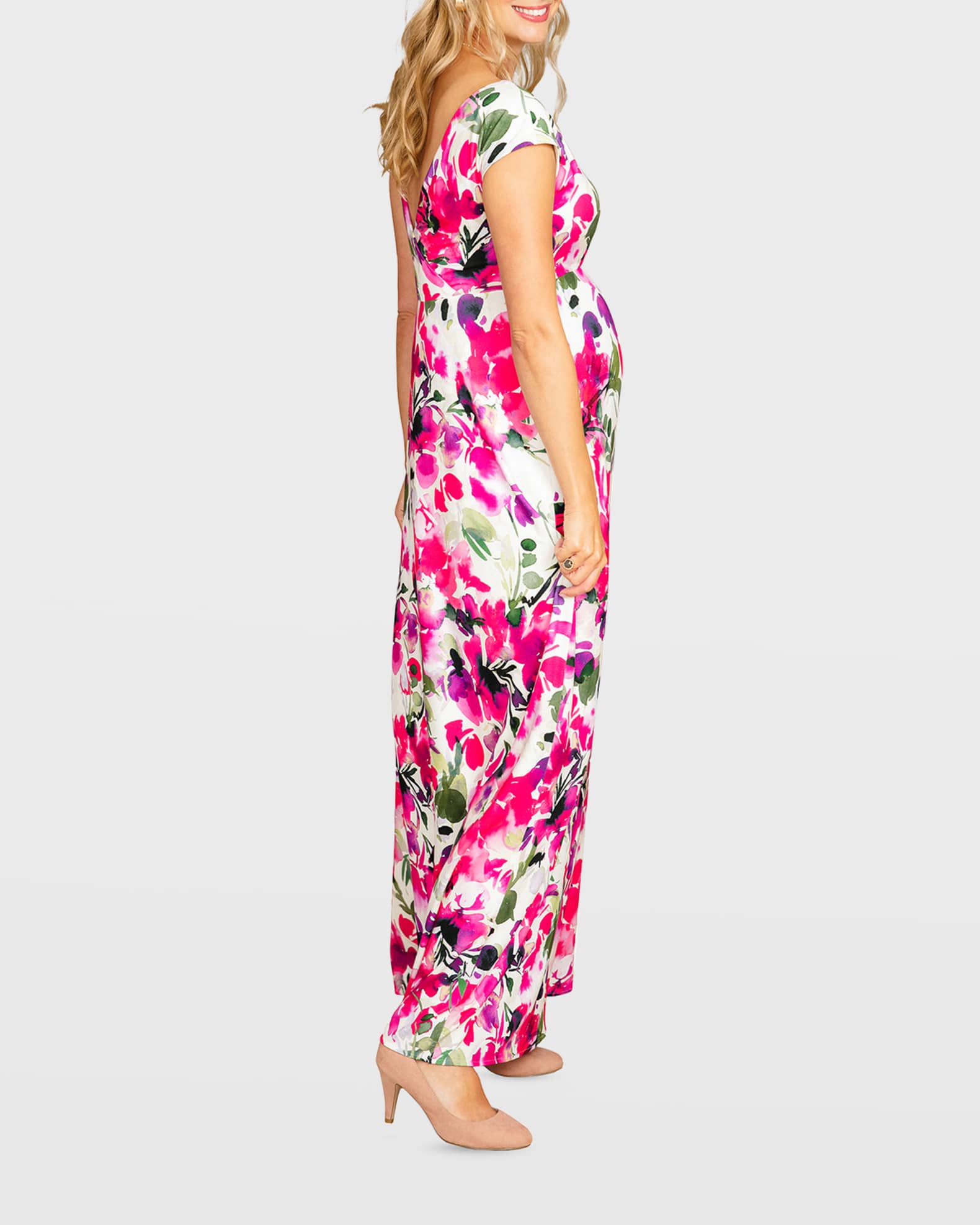 Tiffany Rose Maternity Alana Bright Watercolor Floral Dress Neiman Marcus