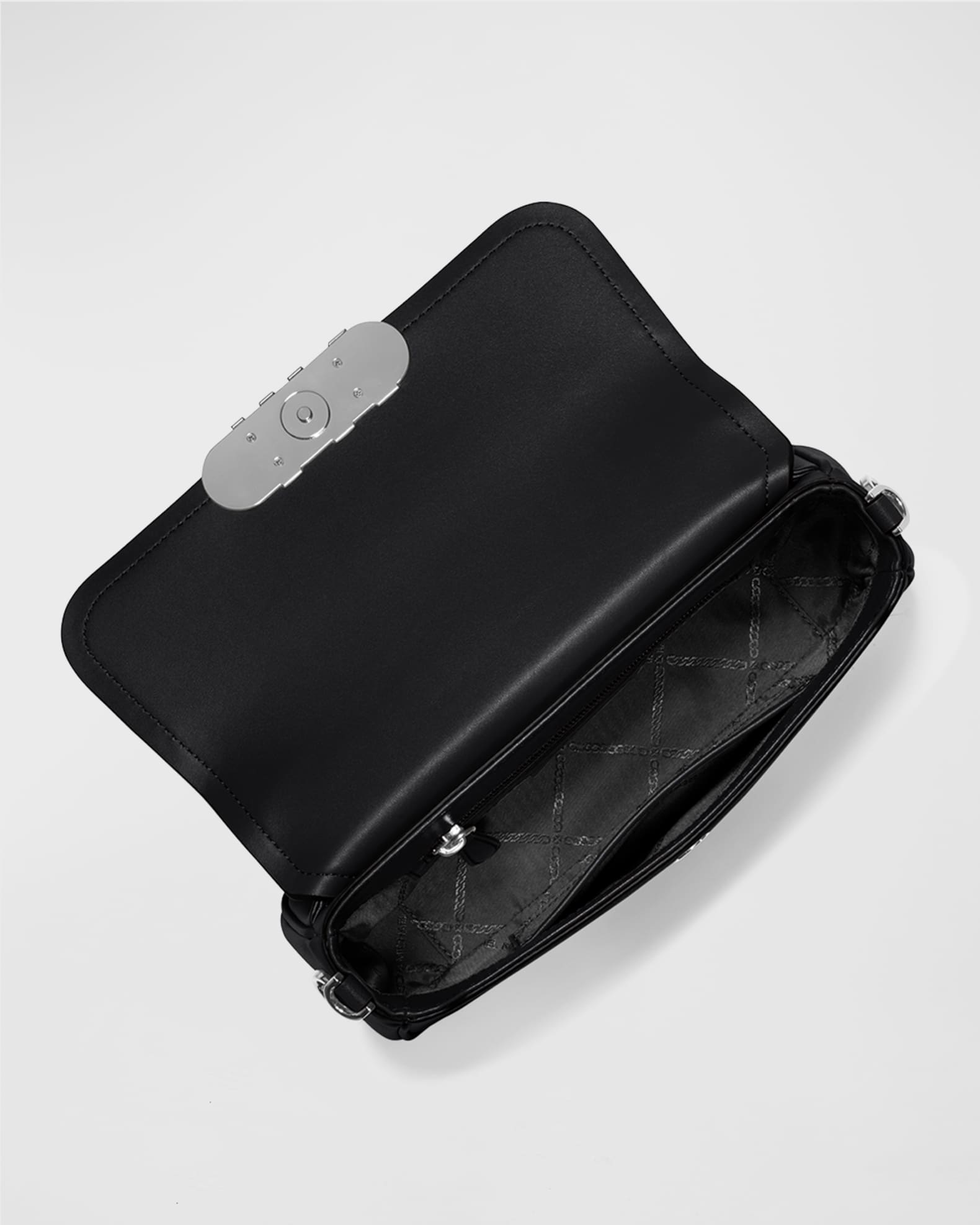 NWT Michael Kors Parker Convertible Pouchette Shoulder Bag BLACK
