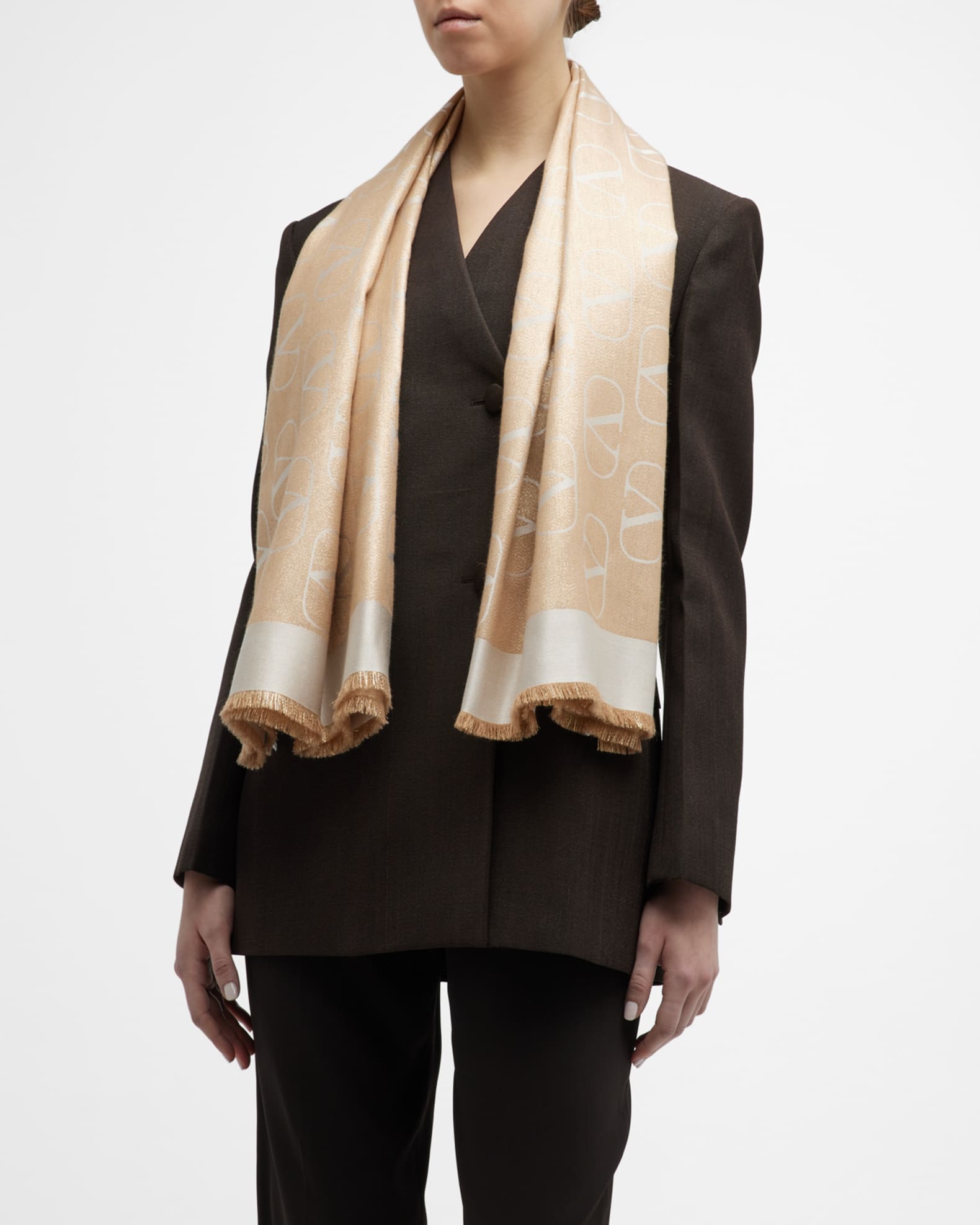 Shop Christian Dior Monogram Unisex Wool Silk Blended Fabrics