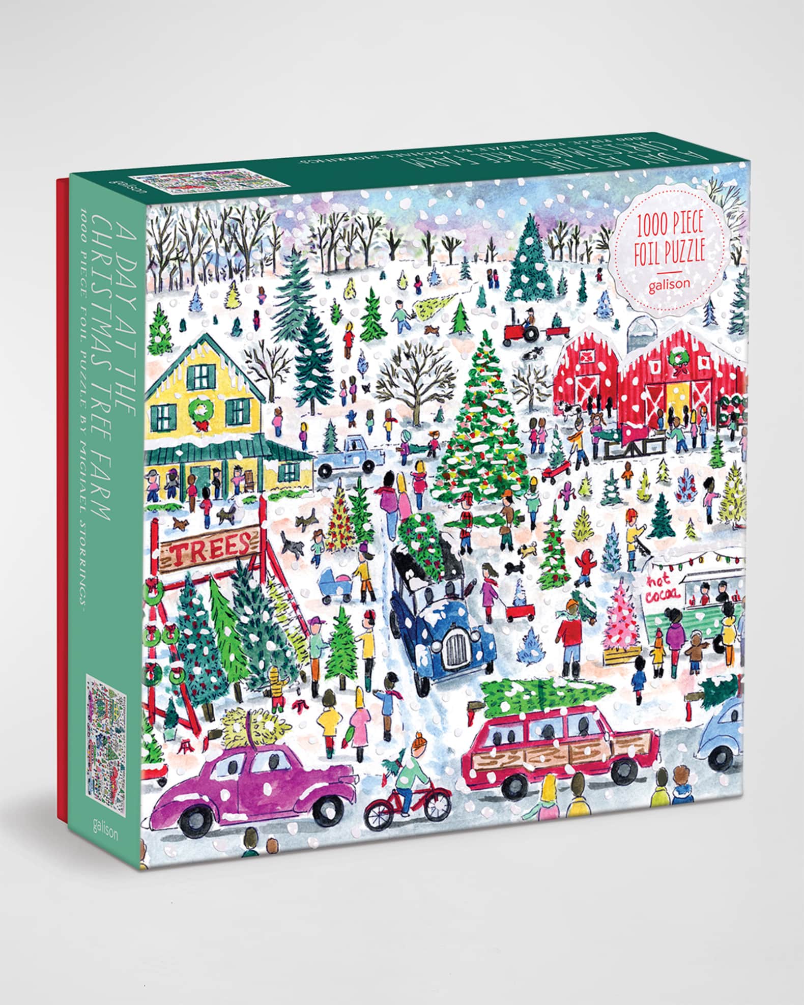 Galison Michael Storrings Christmas Tree Farm 1000Piece Foil Puzzle