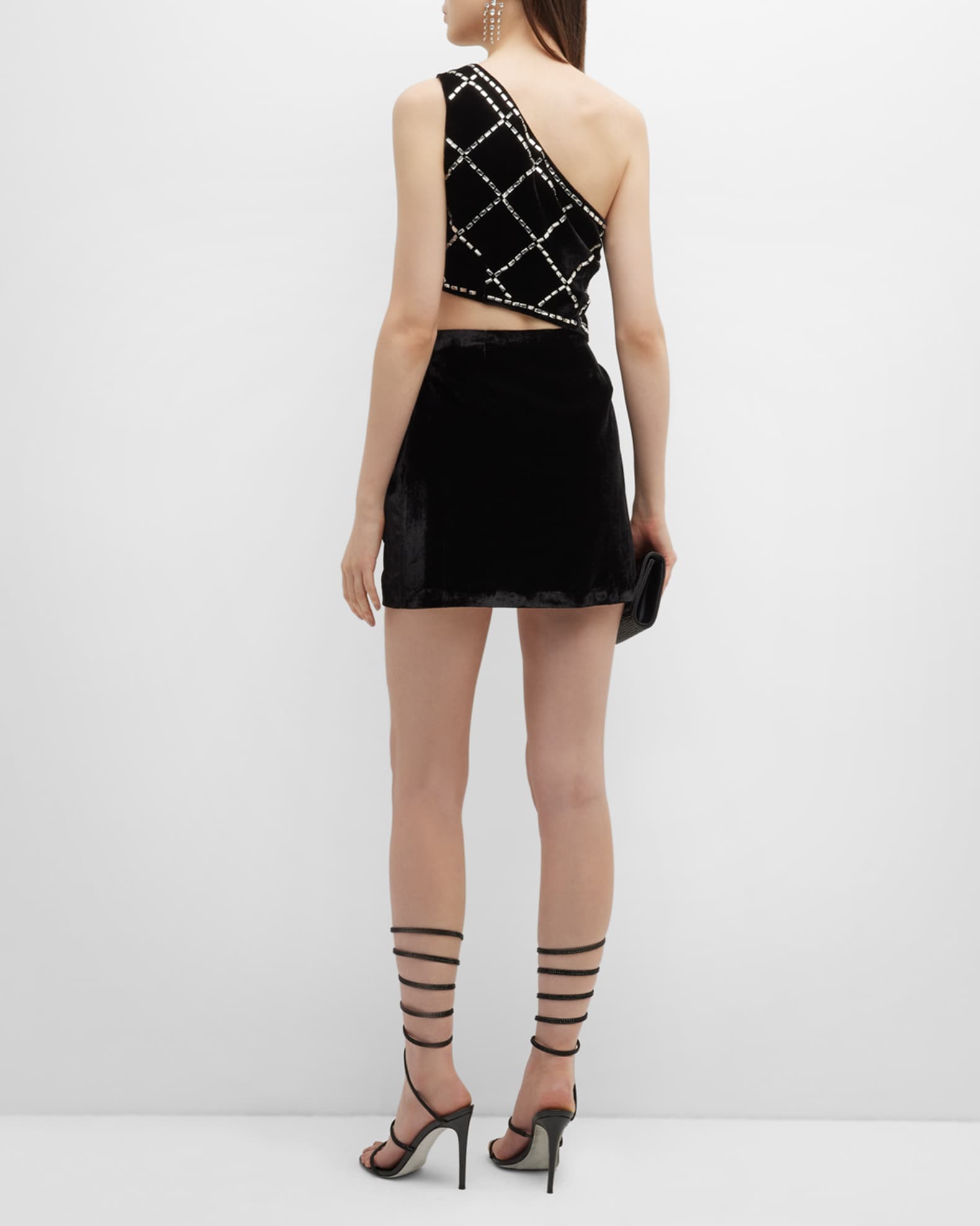 Ramy Brook Mu Embellished Mini Dress | Neiman Marcus