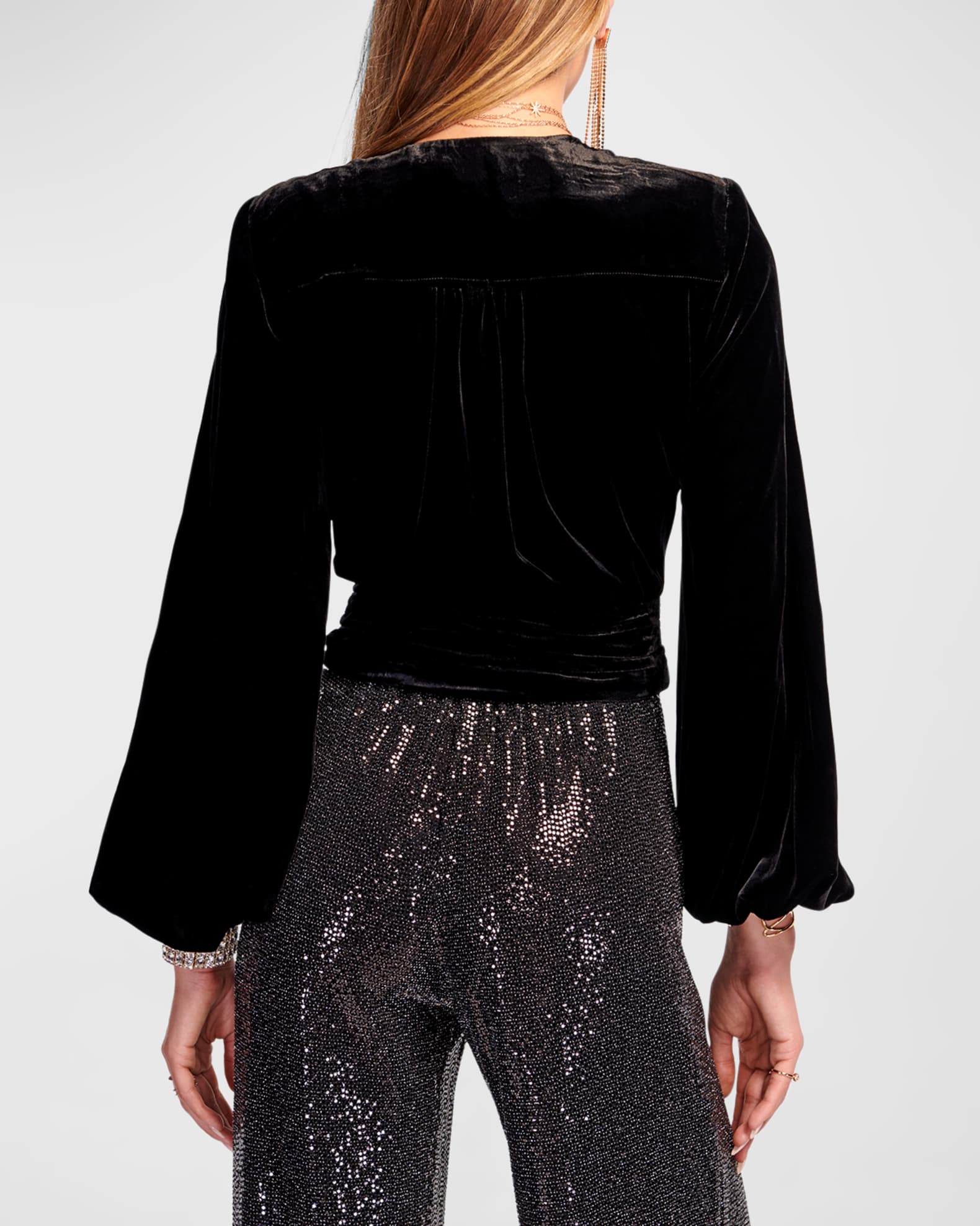 Ramy Brook Lex Tie Neck Blouse
