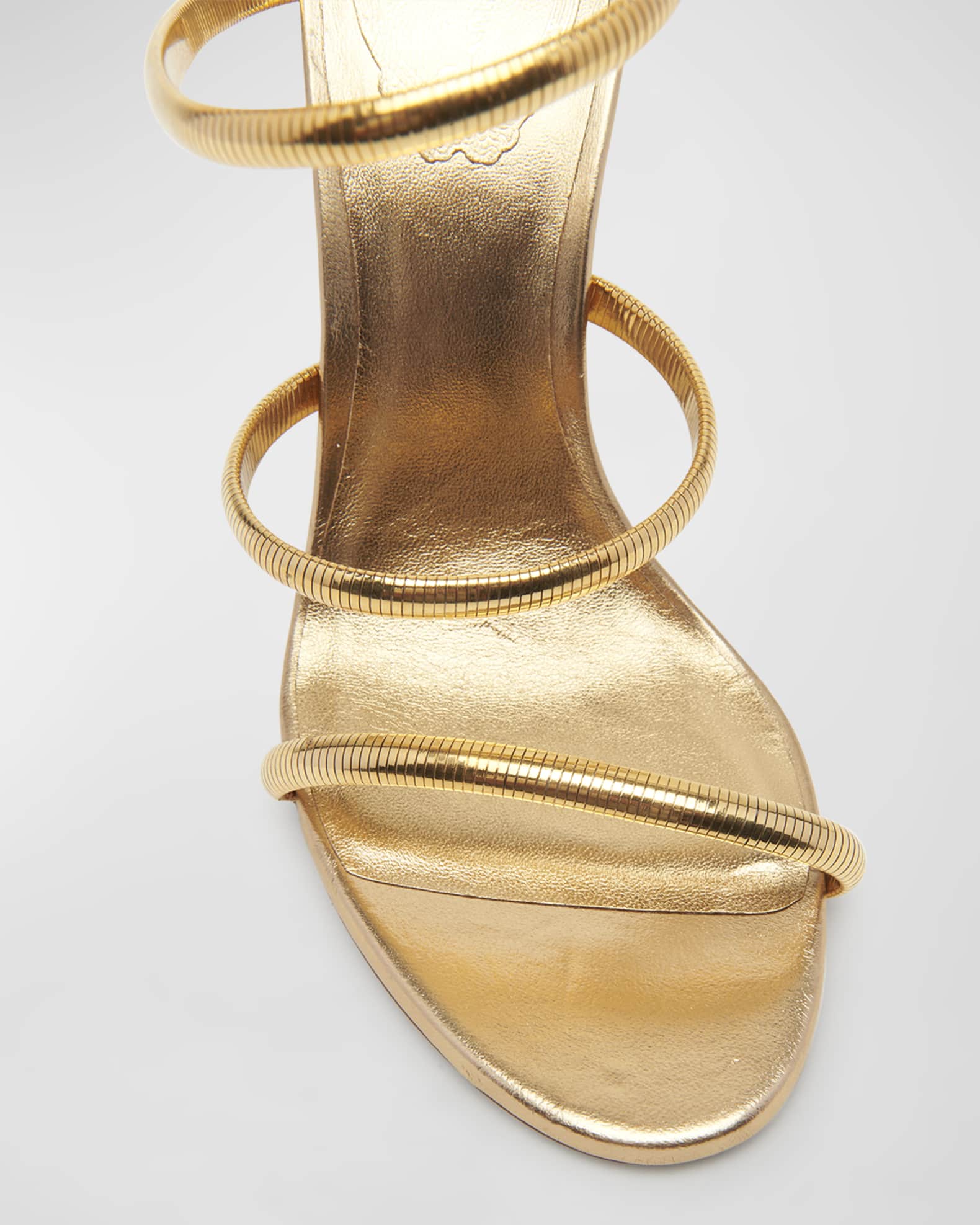 Rene Caovilla Omega Snake Spiral-Wrap Stiletto | Neiman Marcus