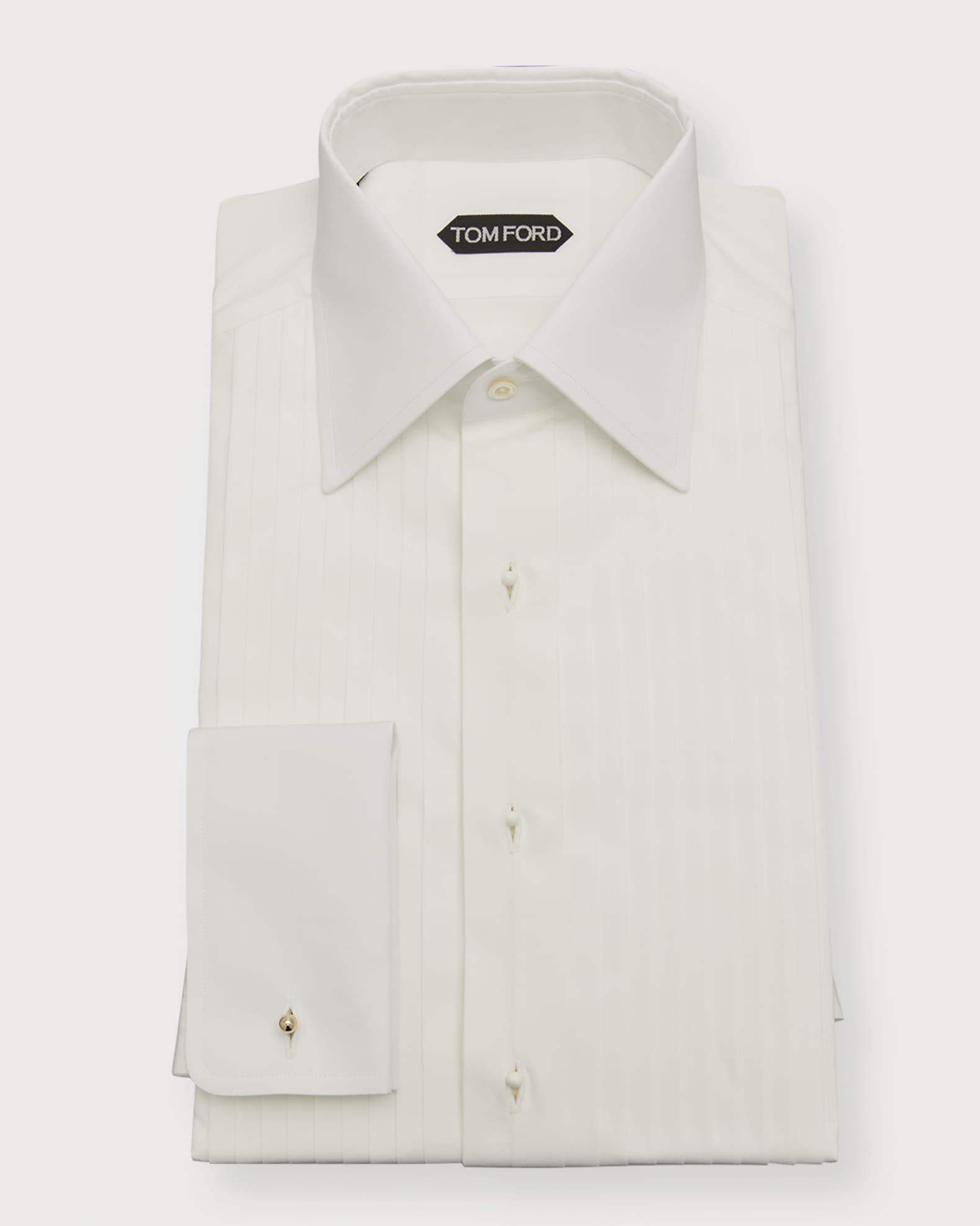TOM FORD Men's Plisse Formal Dress Shirt | Neiman Marcus