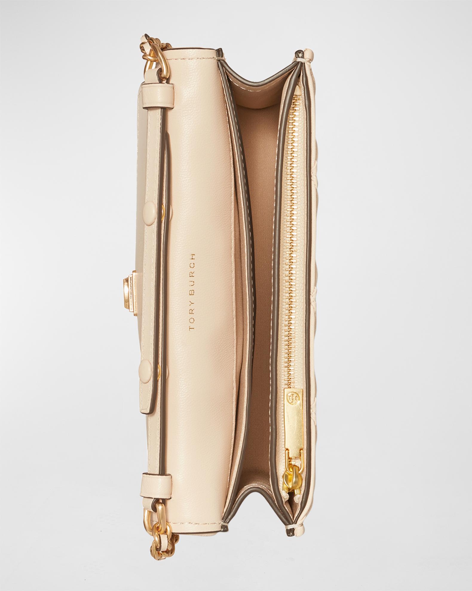 Tory Burch Fleming Woven Chain Wallet Shoulder Bag | Neiman Marcus