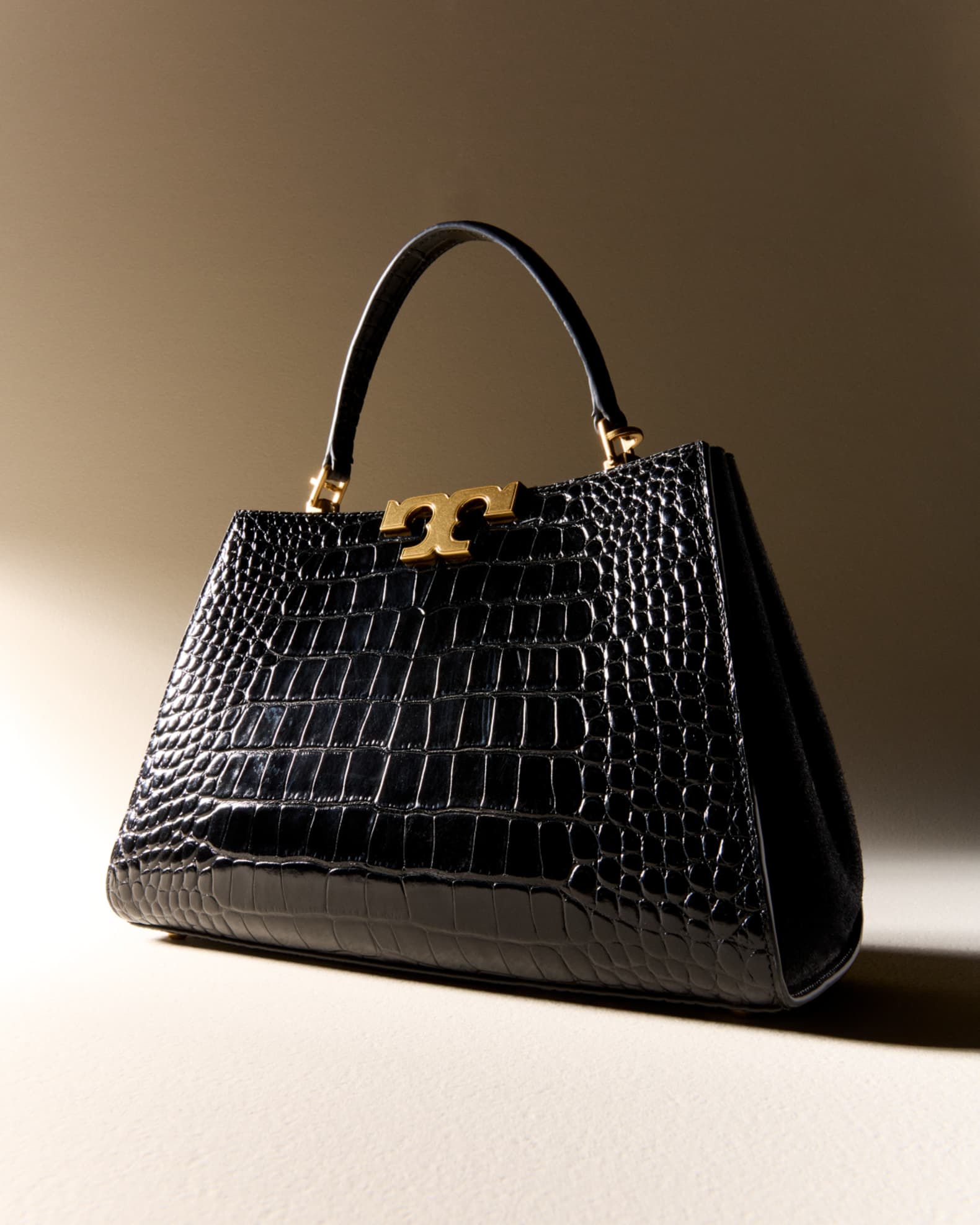 Eleanor Croc-Embossed Satchel: Women's Designer Satchels