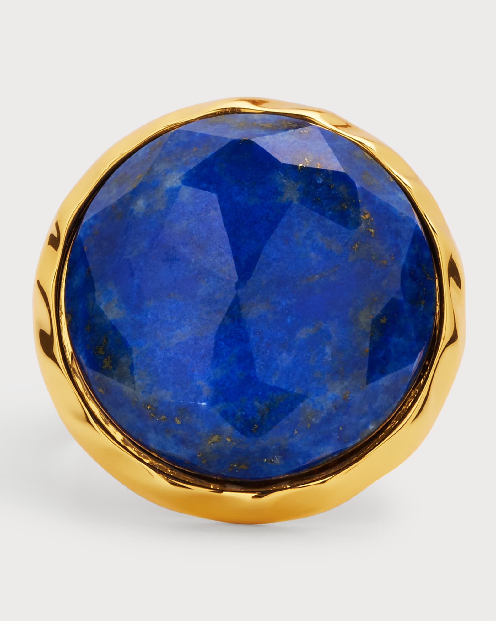 Lapis Adjustable Statement Ring 0
