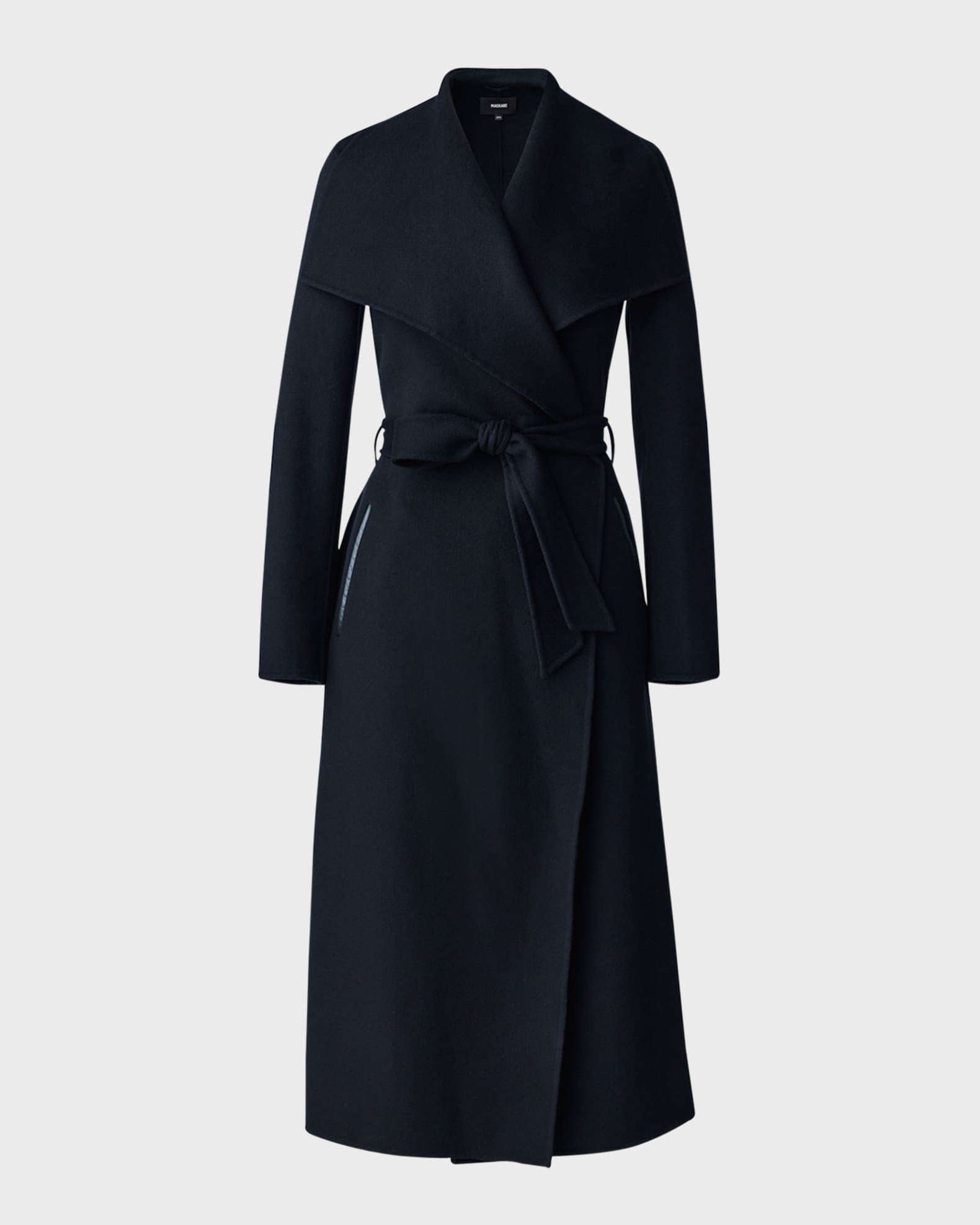 Mackage Mai Wool Belted Wrap Coat | Neiman Marcus