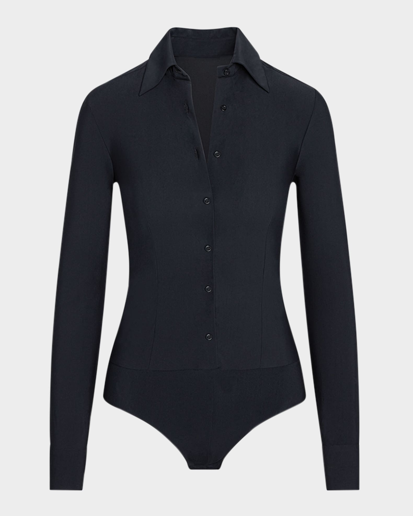 Commando Classic Button Down Bodysuit Black