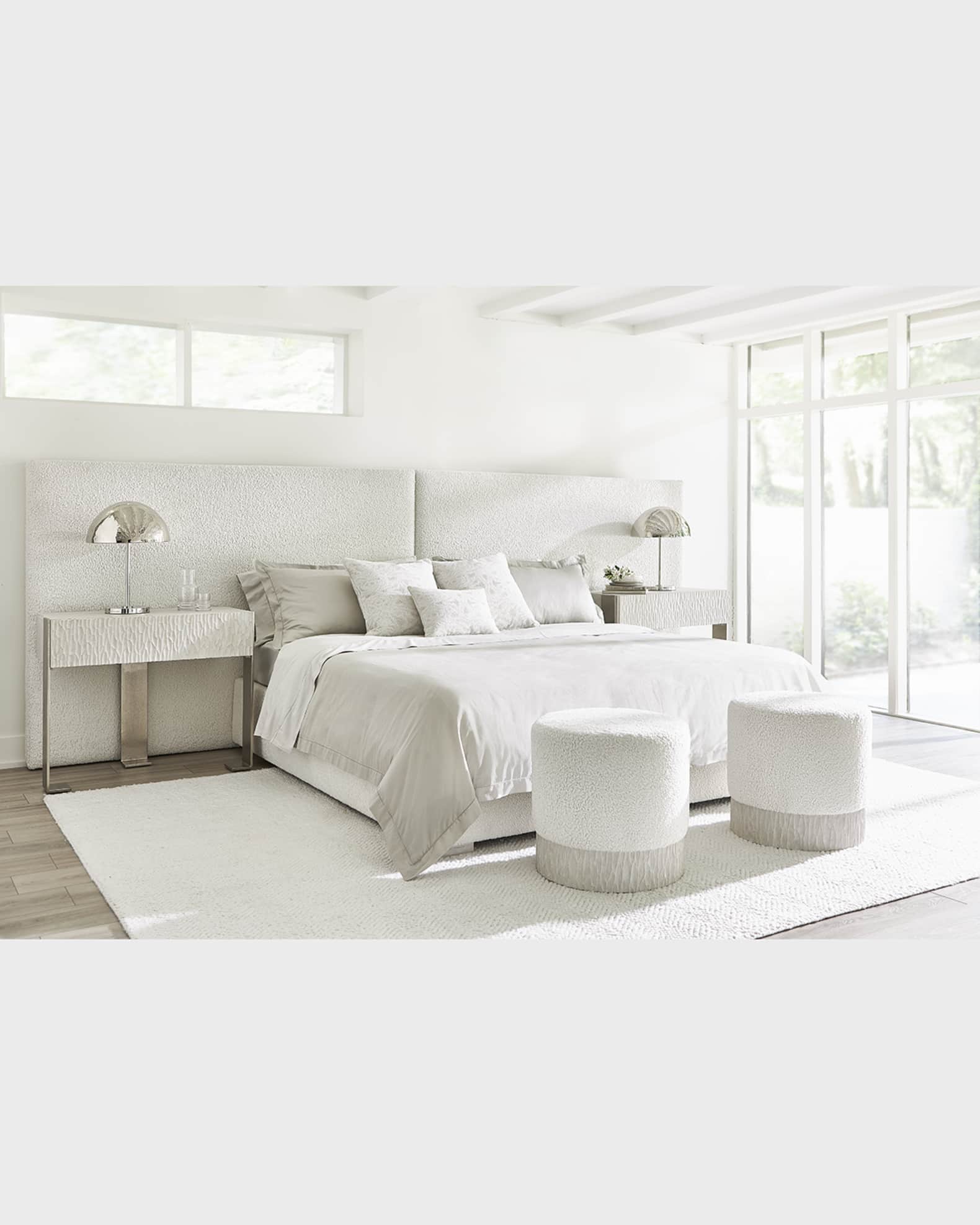Solaria Extended Panel Upholstered King Bed 1