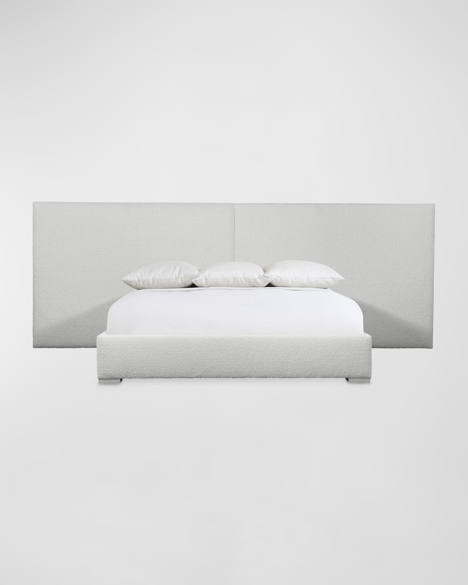 Solaria Extended Panel Upholstered King Bed 0