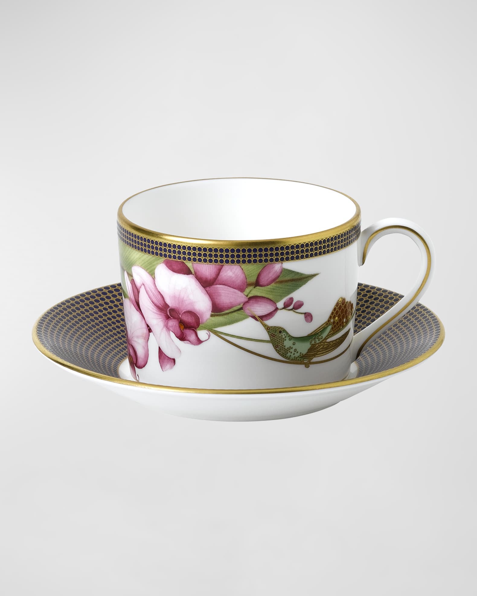 Wedgwood Hummingbird Teacup & Saucer Set Neiman Marcus