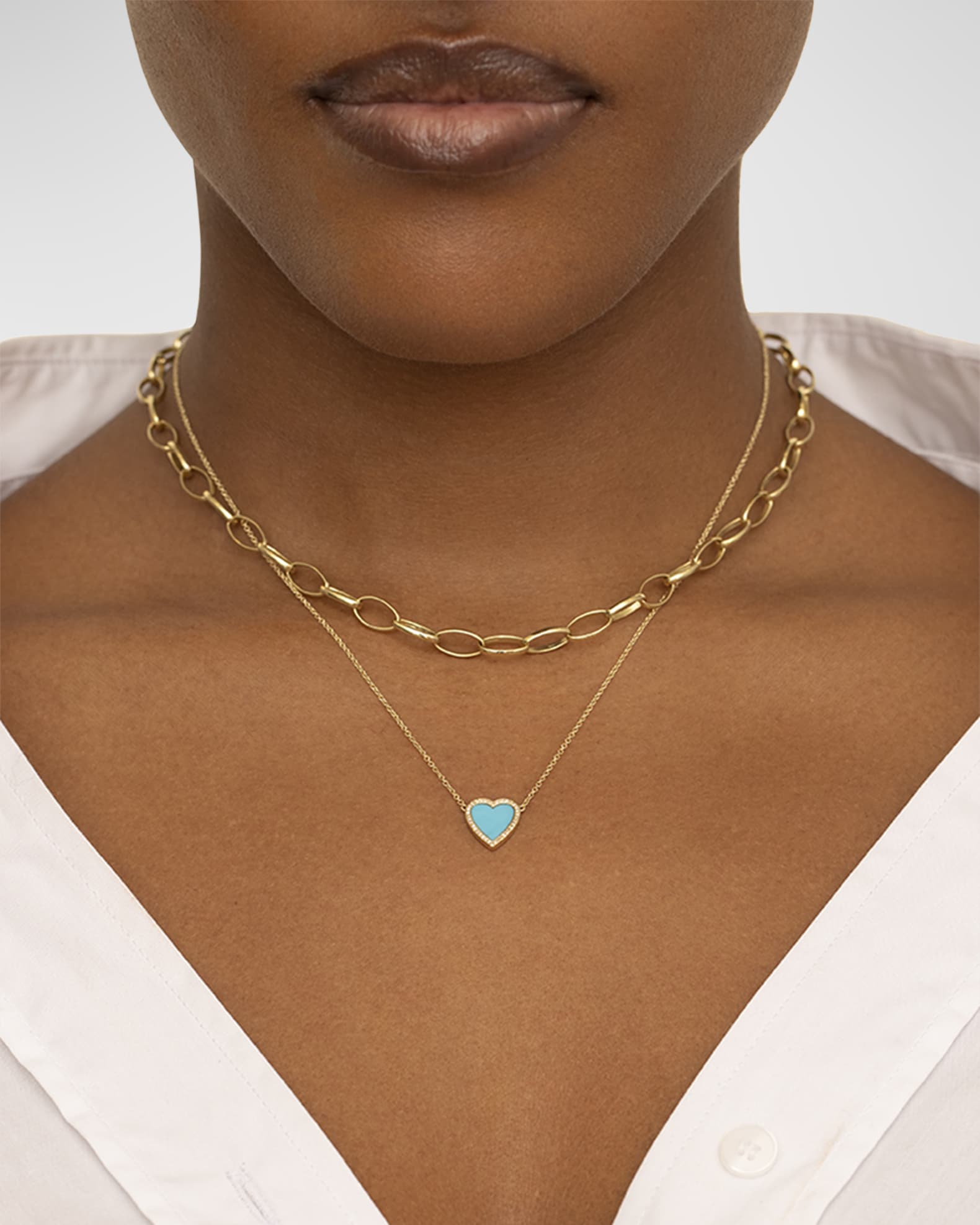 Edith 18k Medium Link Necklace 1