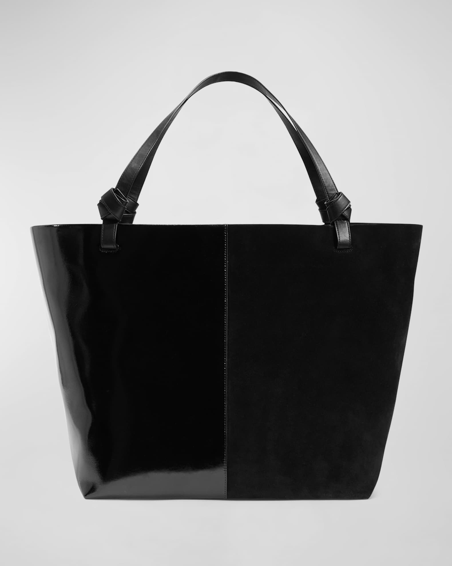 Staud Ida Weekend Mix Leather Tote Bag | Neiman Marcus