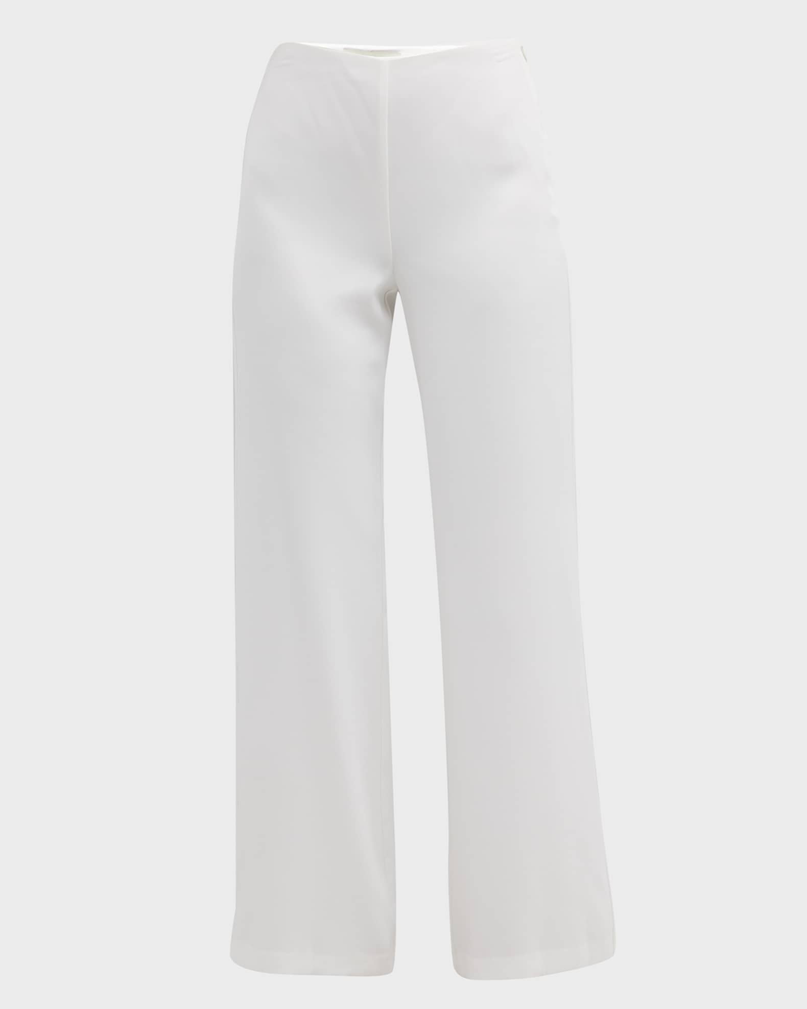 Rowen High-Rise Flare Crepe Pants 0
