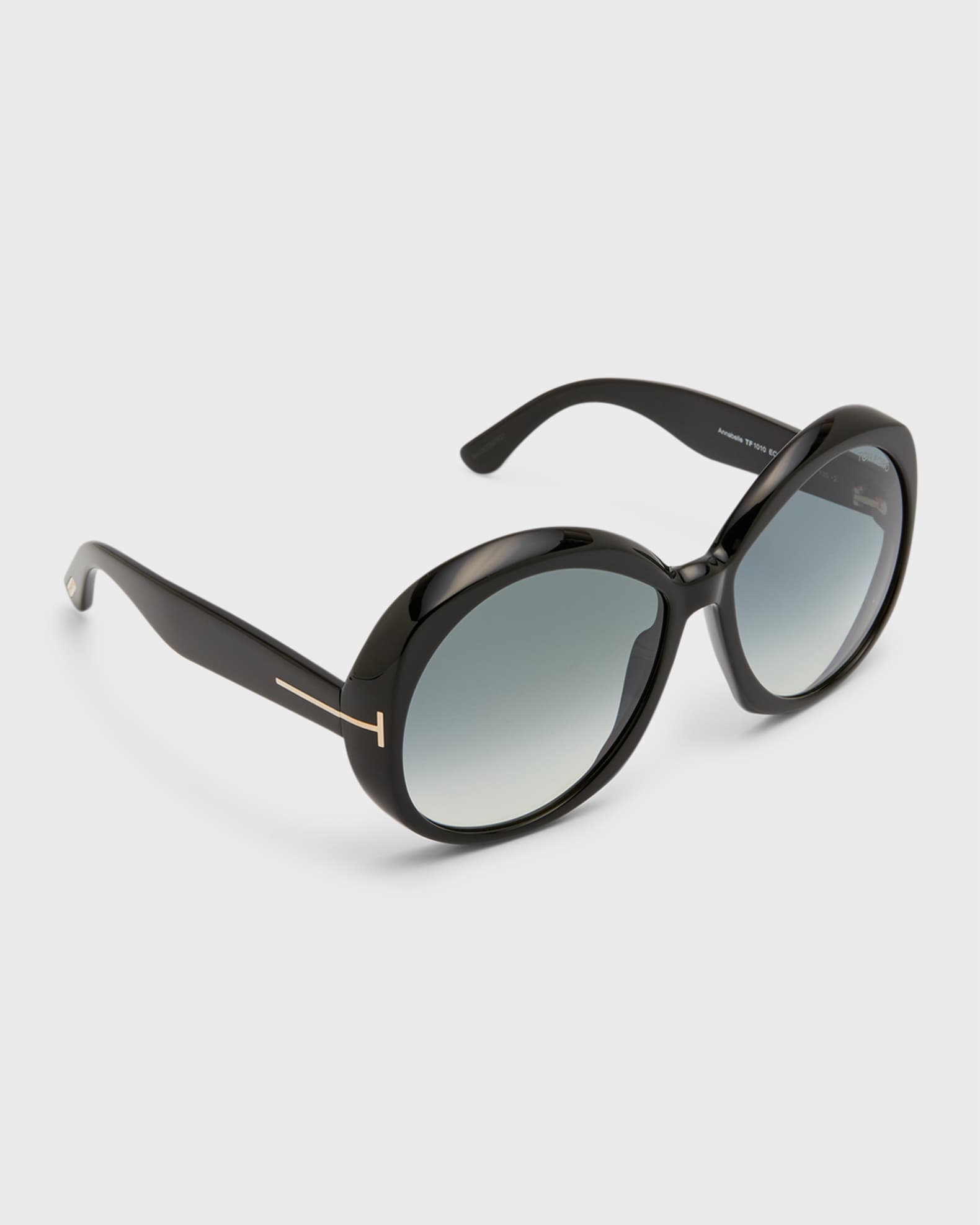 TOM FORD Annabelle Round Acetate Sunglasses | Neiman Marcus