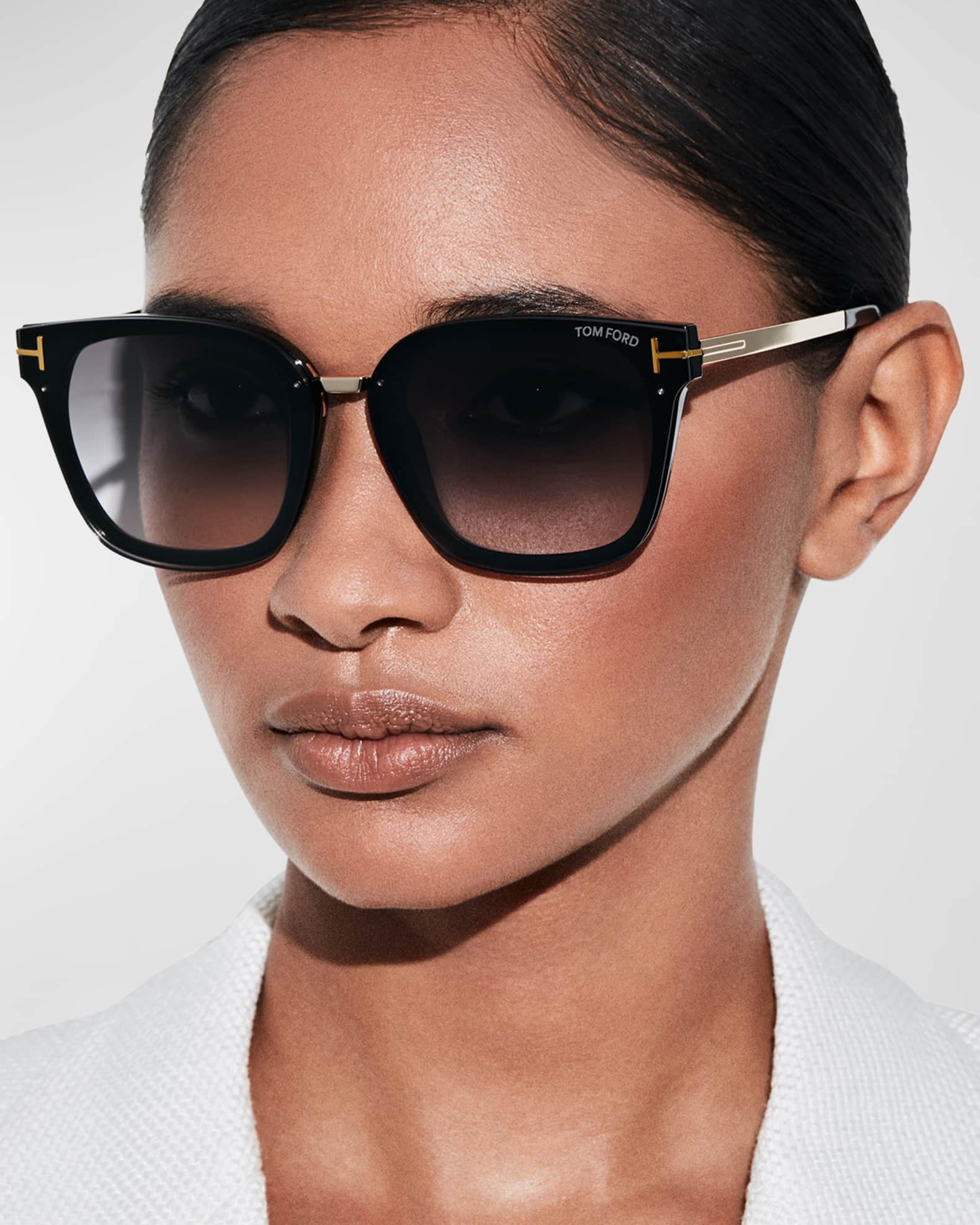 TOM FORD Philippa Square Injection Plastic Sunglasses Neiman Marcus