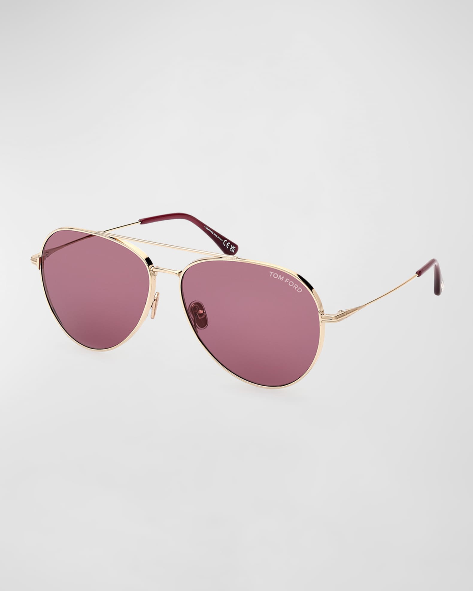 Tom ford metal aviator sunglasses hot sale