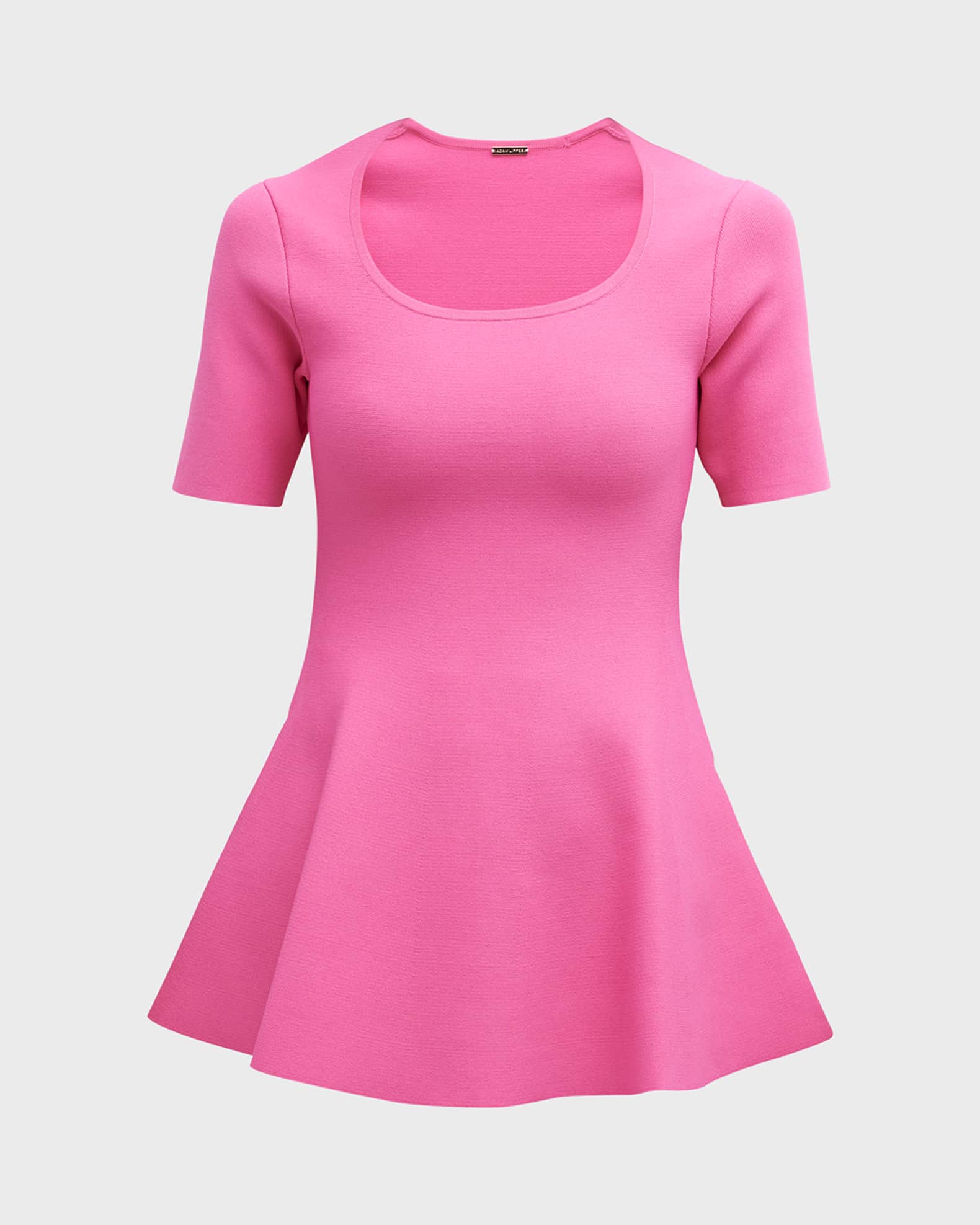 Compact Knit Peplum Top main image 0