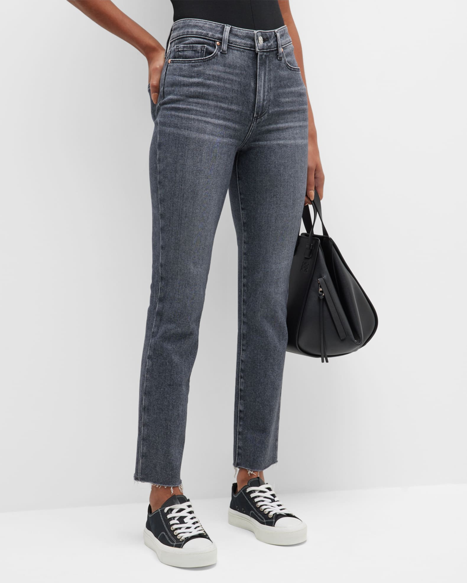 PAIGE Cindy Slim Straight Ankle Jeans | Neiman Marcus