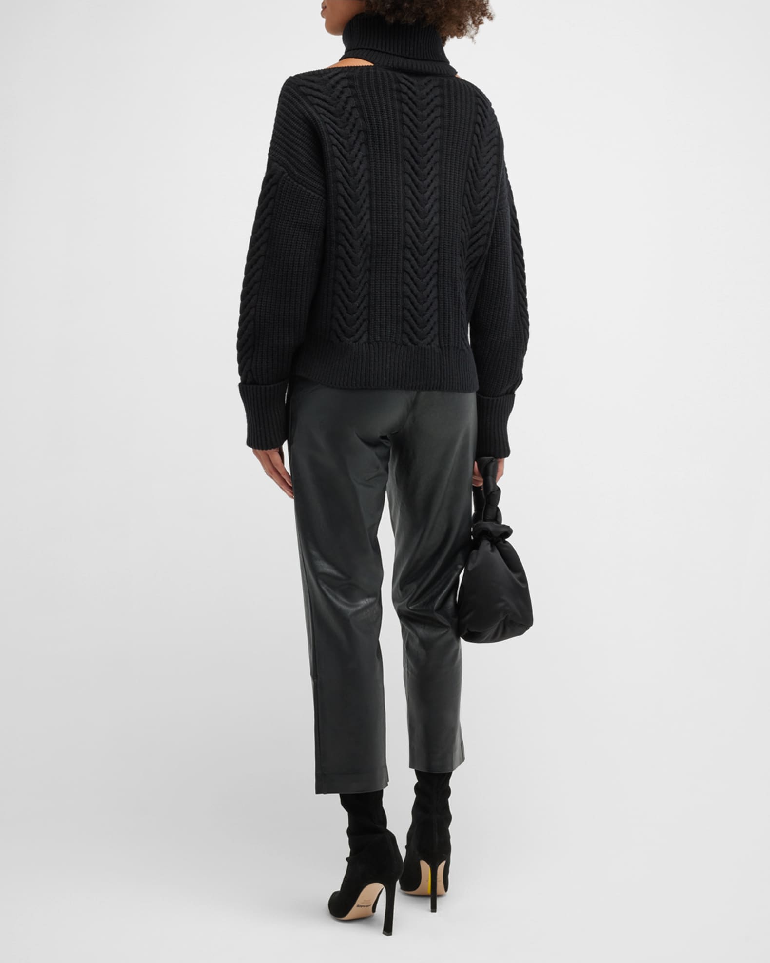 PAIGE Lorilee Cut-Out Turtleneck Sweater | Neiman Marcus