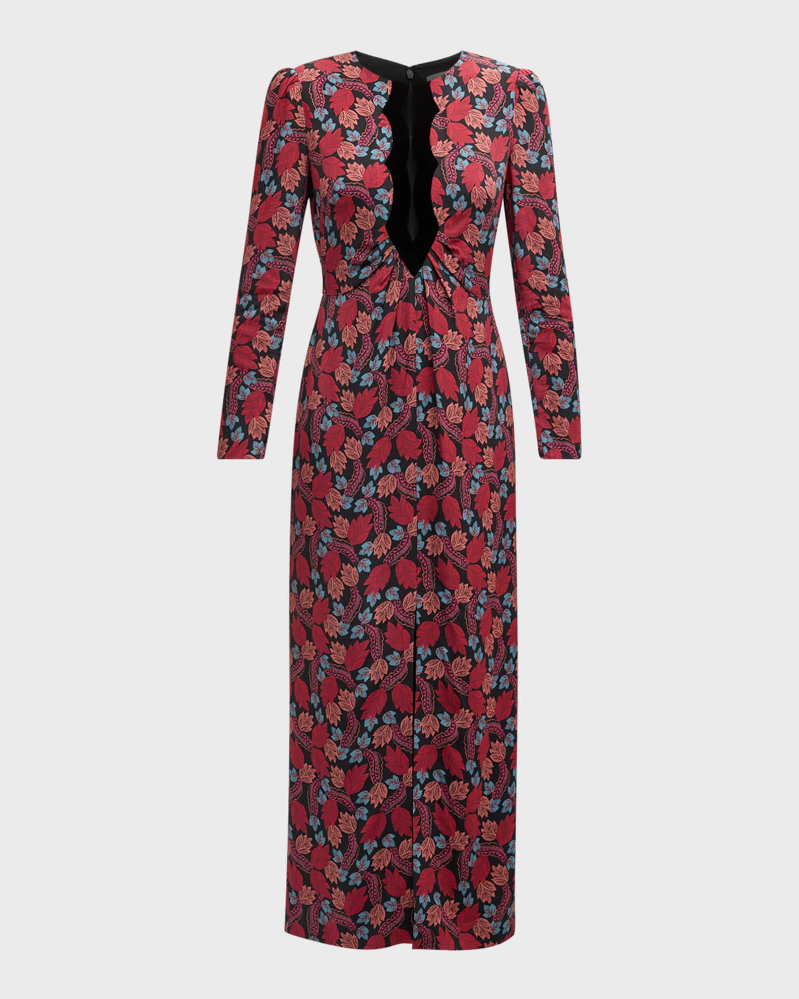Saloni Jinx C Dress in Follium Rouge