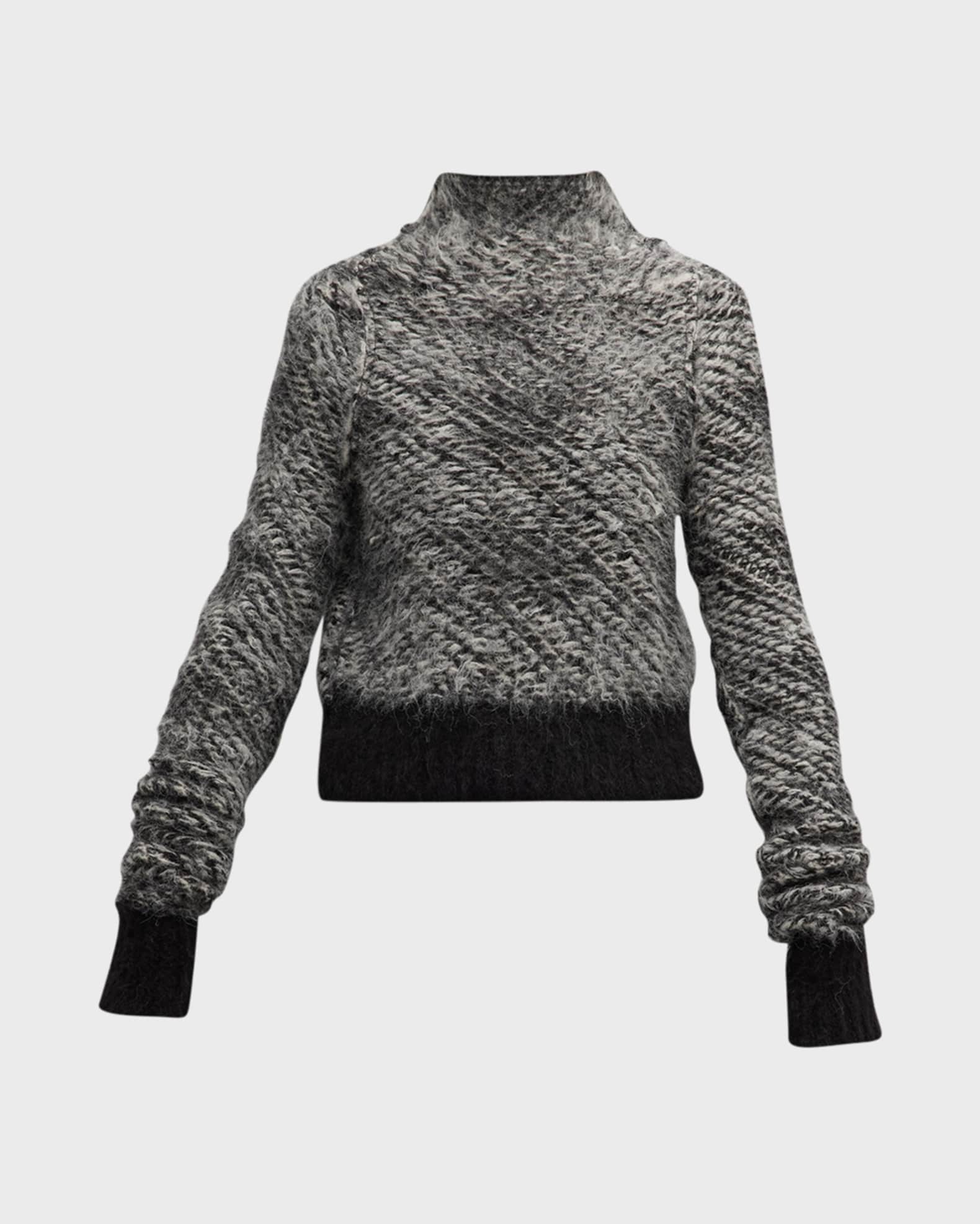 Rag & Bone Edith Reversible Wool-Blend Mock-Neck Sweater | Neiman Marcus