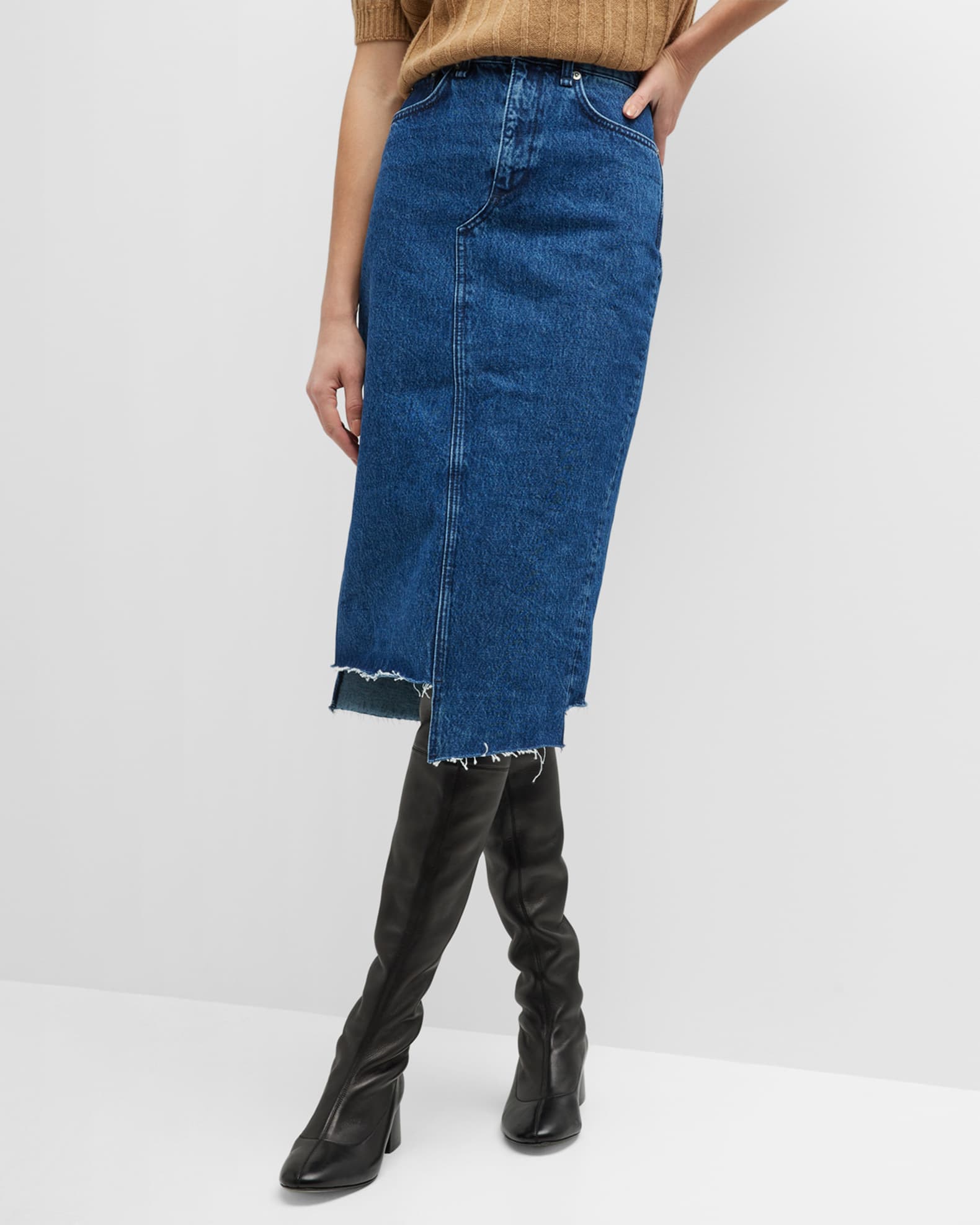Rag & Bone Lucy Sequin Skirt in Coffee main image 1