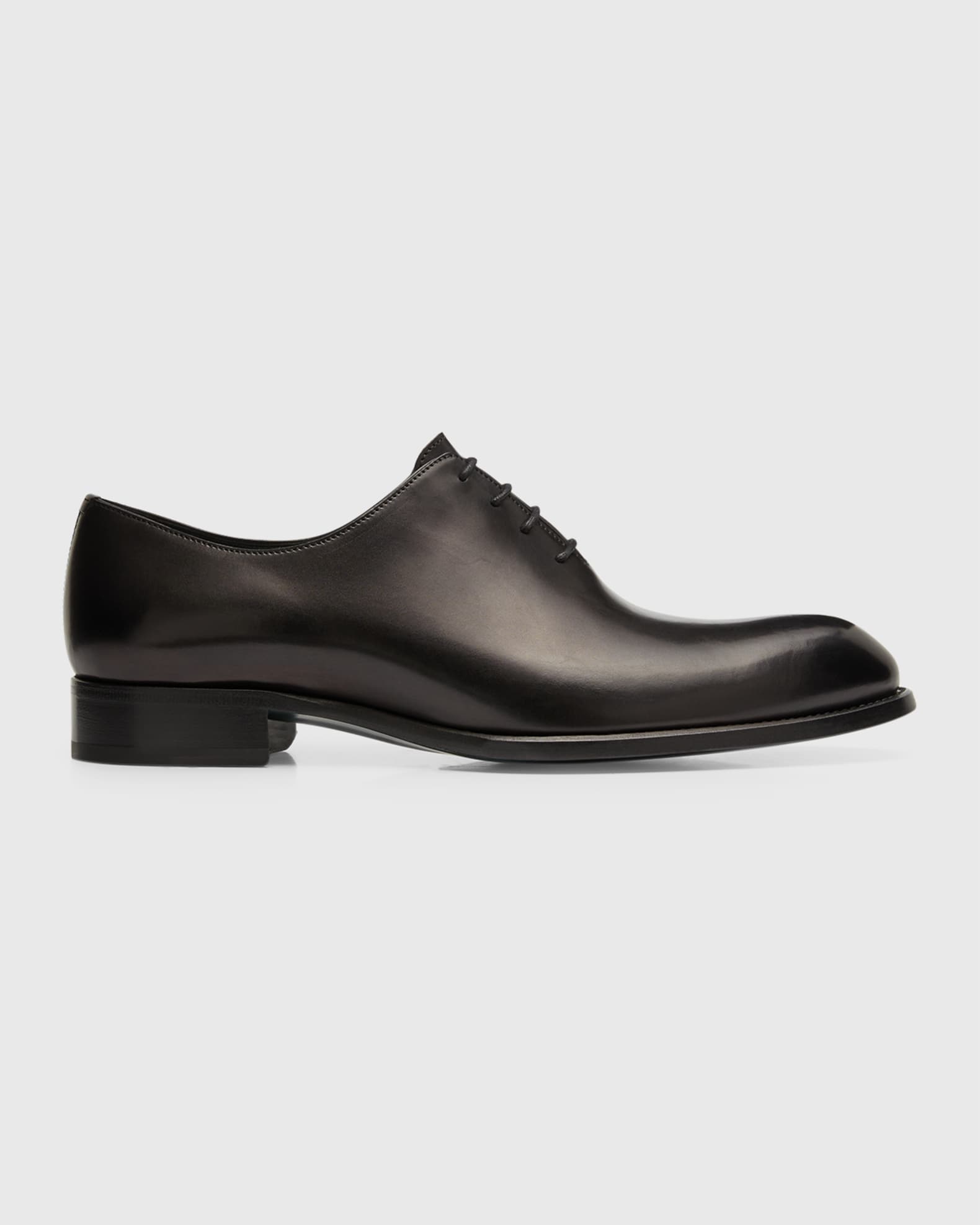 Brioni Men's Cardinal Leather Oxfords | Neiman Marcus