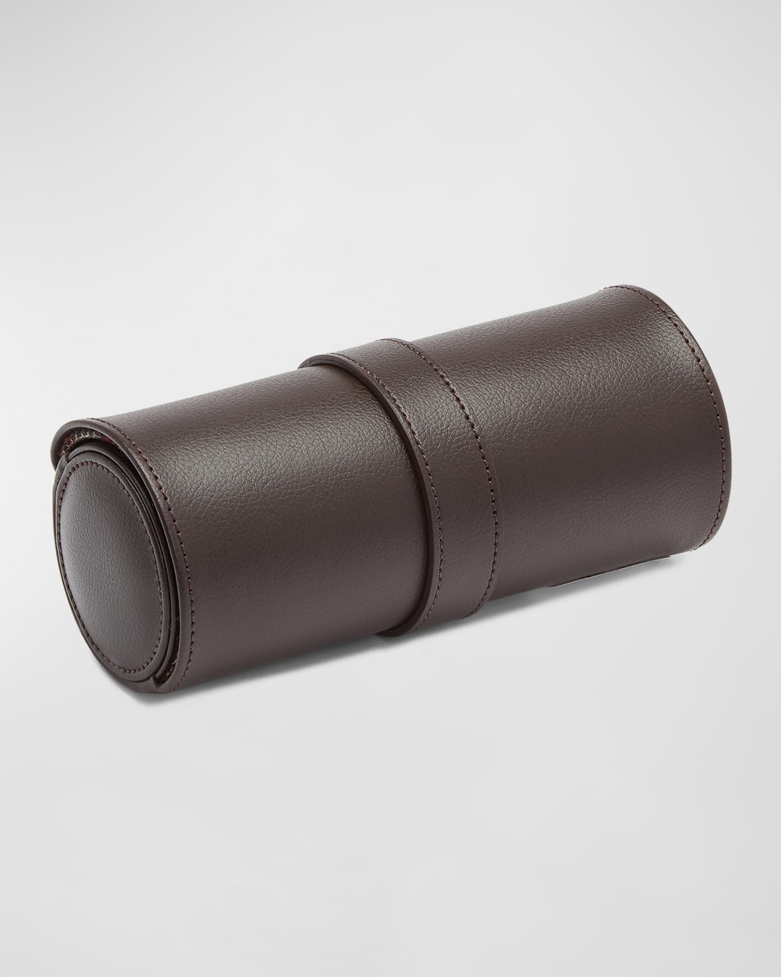 X WM Brown Watch Roll With Cigar Case  1