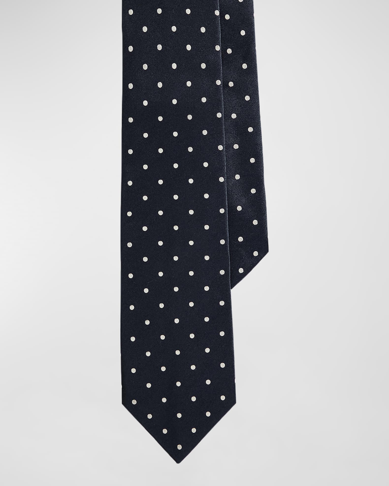 Men's Polka Dot Silk Tie 0