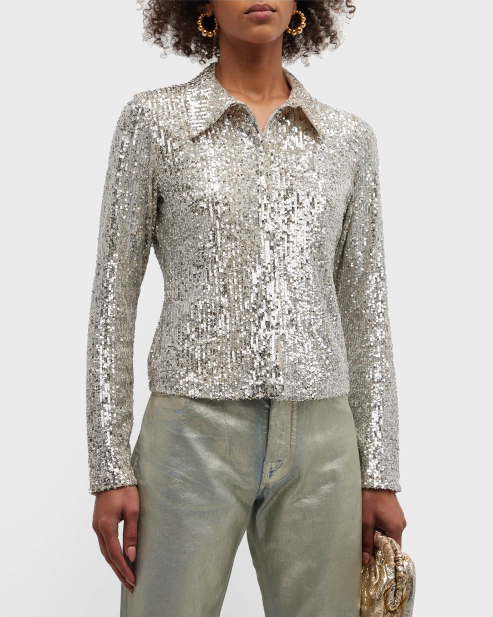 Neiman marcus shop sequin tops