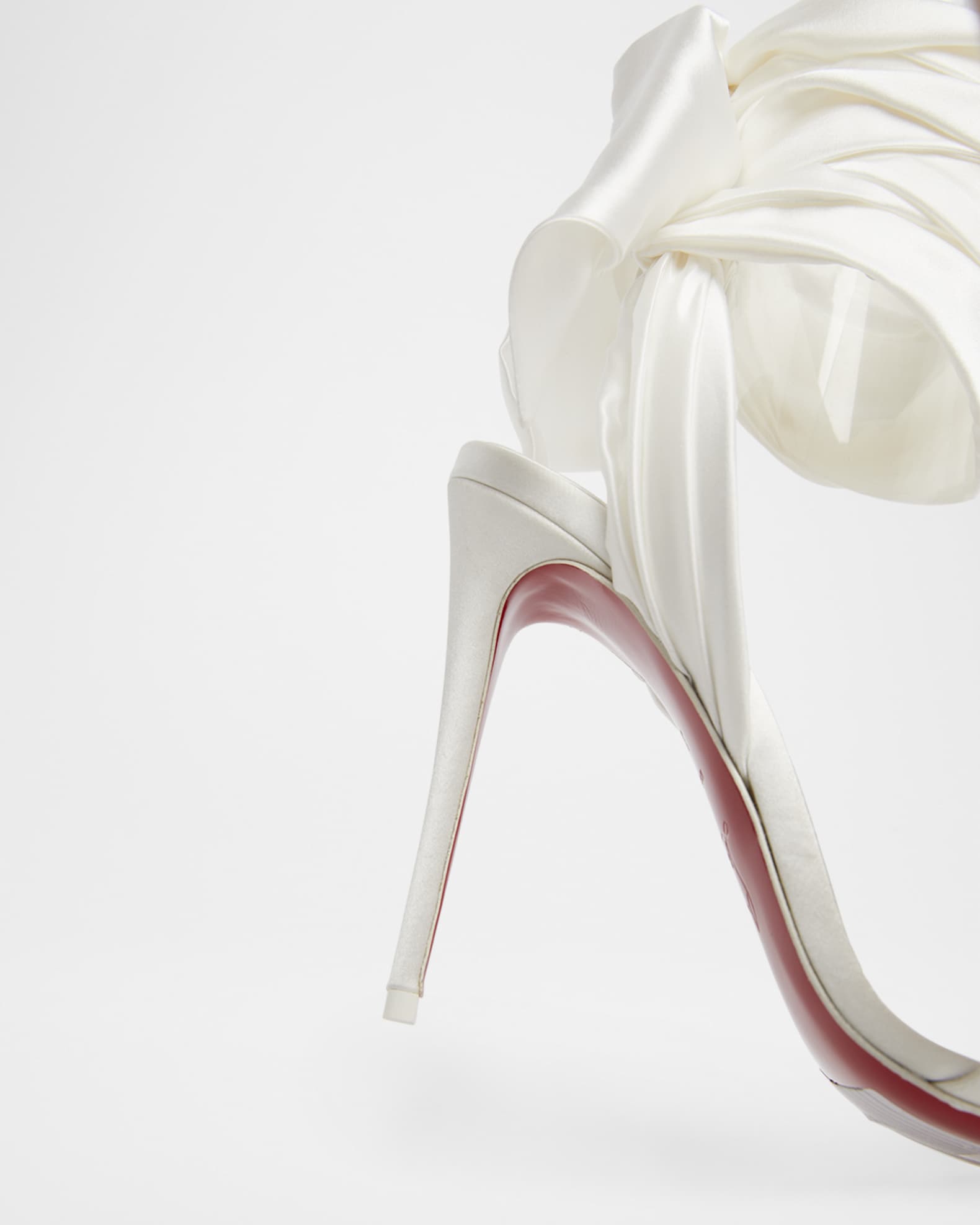 Christian Louboutin Red Sole Ribbon Ankle-Wrap Stiletto