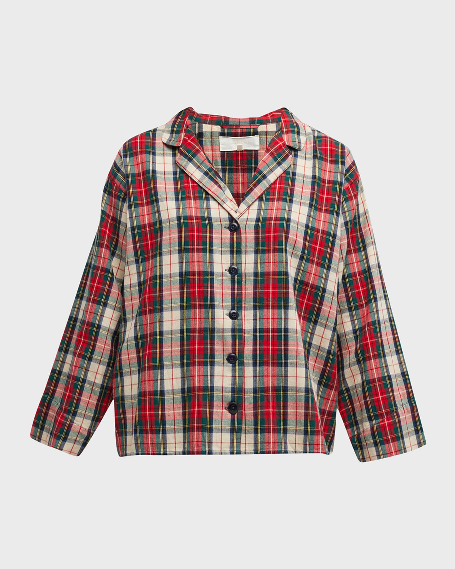 The Great Plaid ButtonDown Pajama Shirt Neiman Marcus