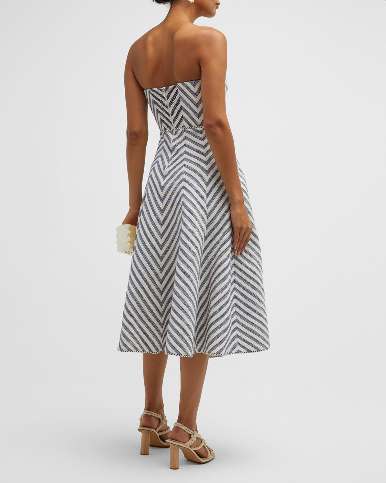 Zimmermann High Tide Laced Midi Dress | Neiman Marcus