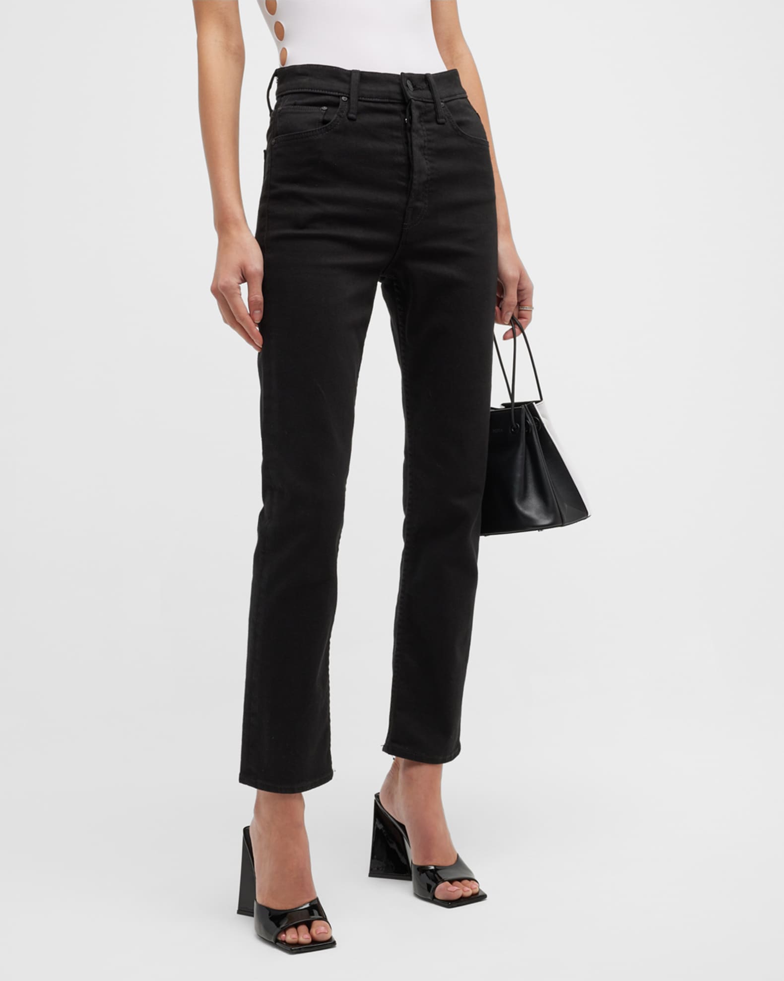 MOTHER The Tomcat Ankle Straight-Leg Jeans | Neiman Marcus