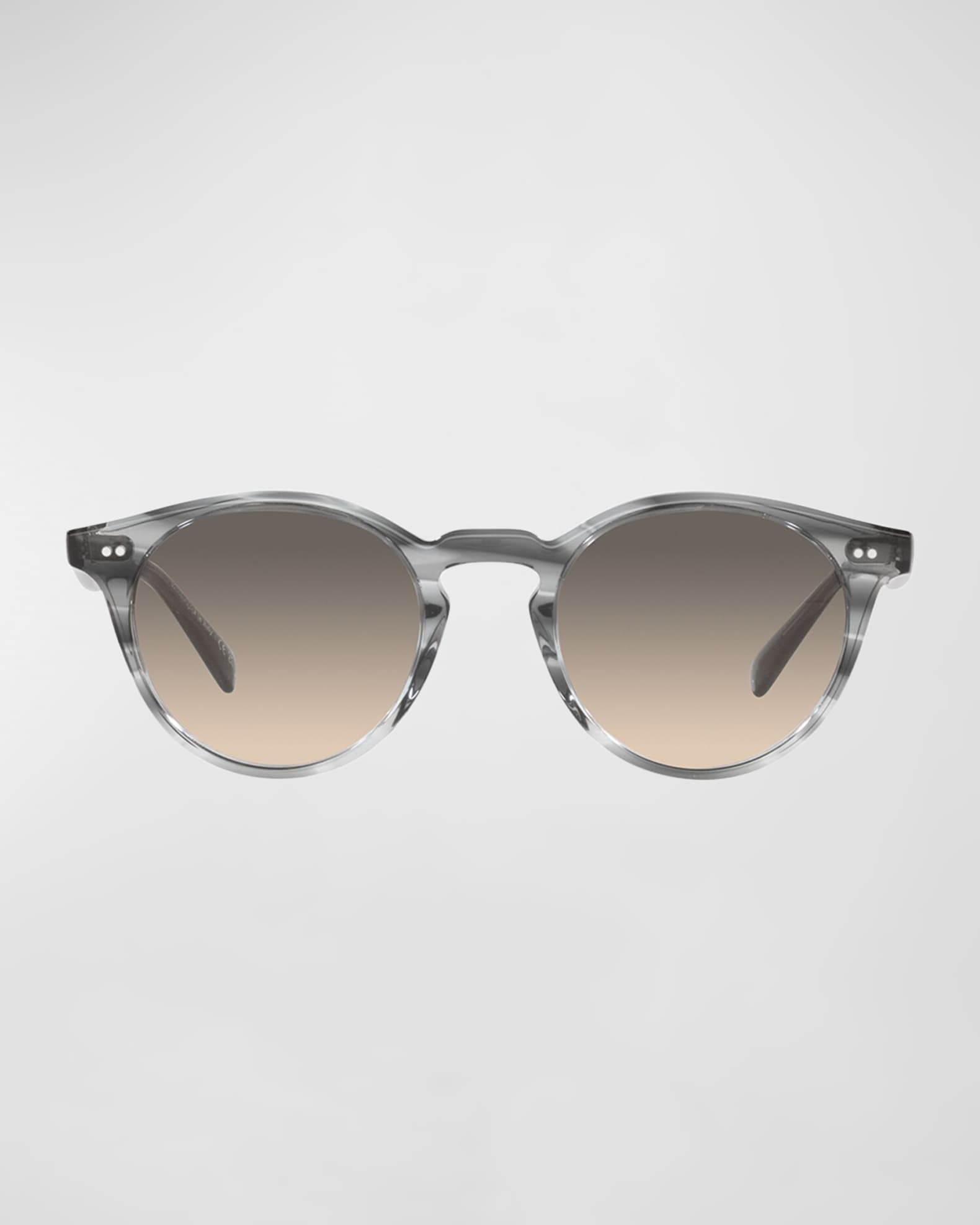 Oliver Peoples Men's The Romare Sun KeyholeBridge Round Sunglasses
