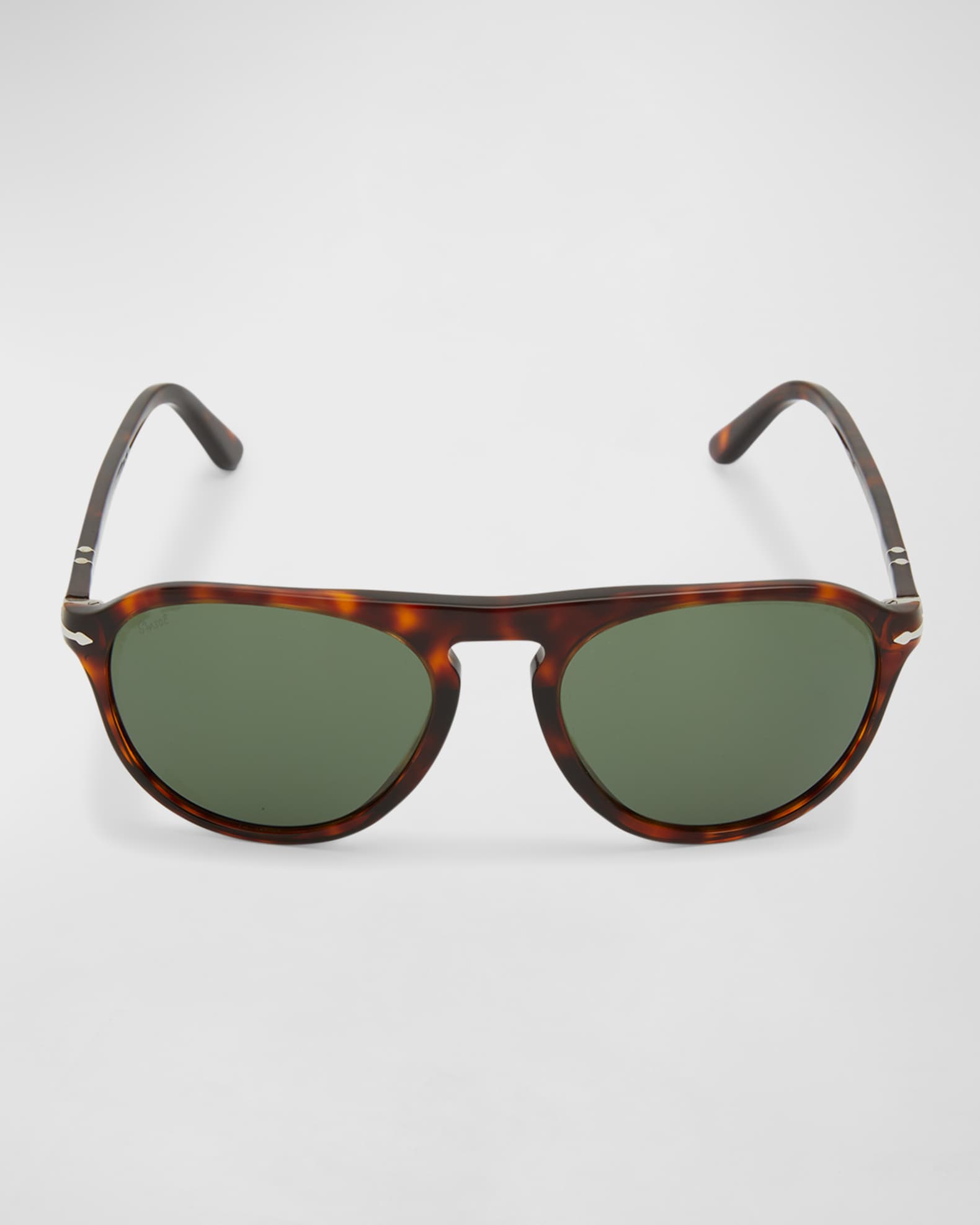 Persol Men's Keyhole Bridge Round Sunglasses Neiman Marcus