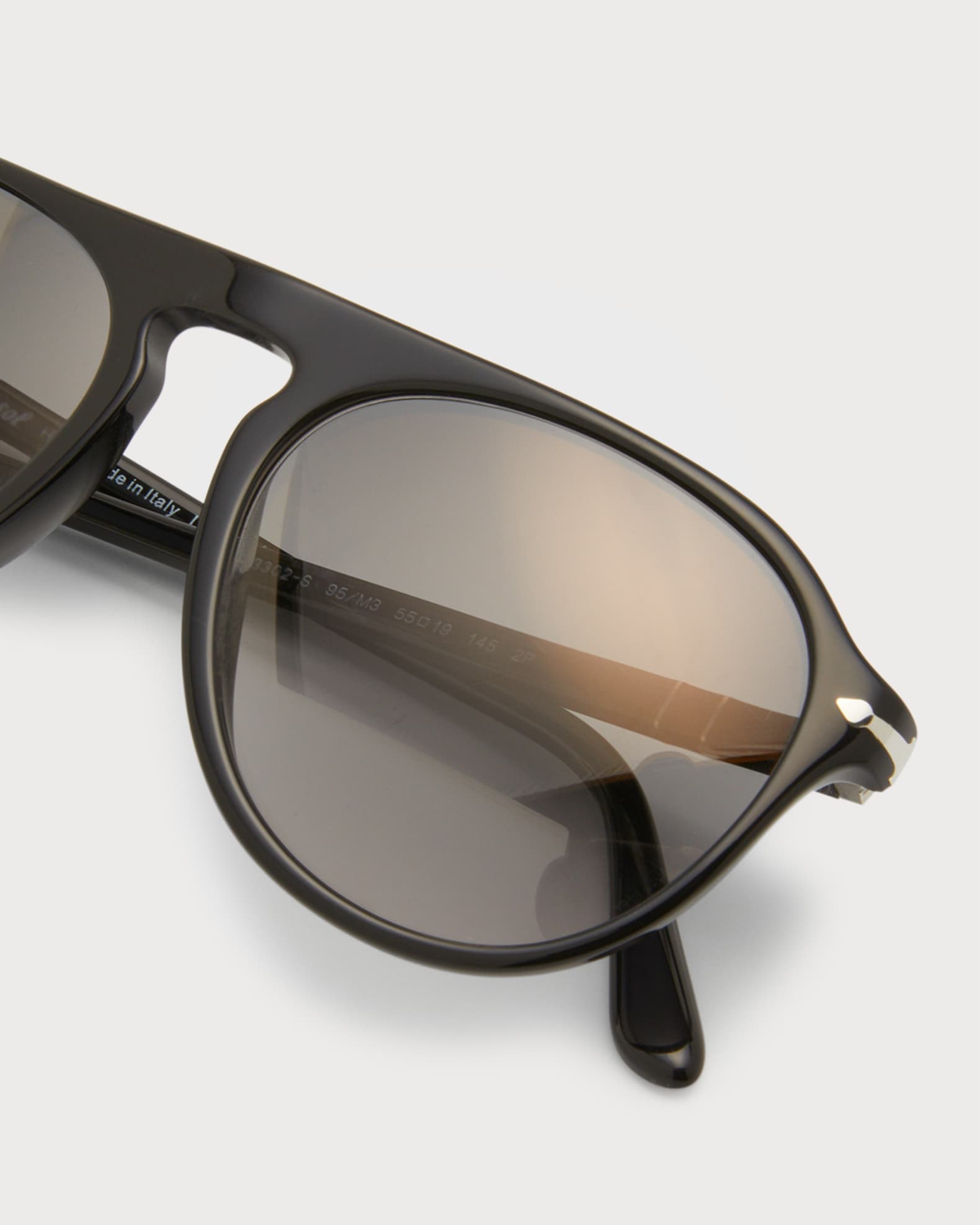 Persol Men's KeyholeBridge Aviator Sunglasses Neiman Marcus