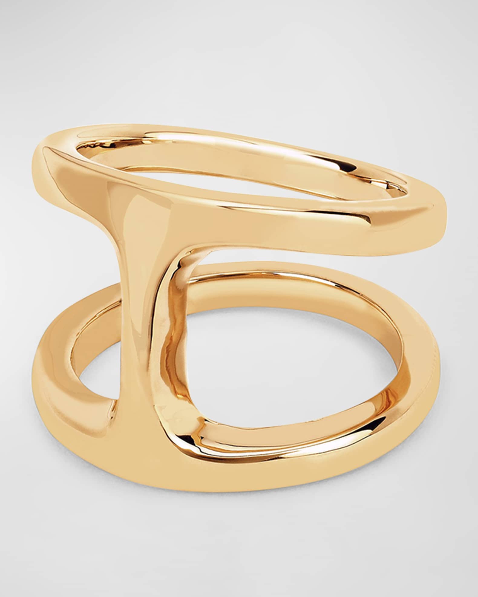 Hoorsenbuhs 18K Yellow Gold Dame Phantom Ring, Size 7