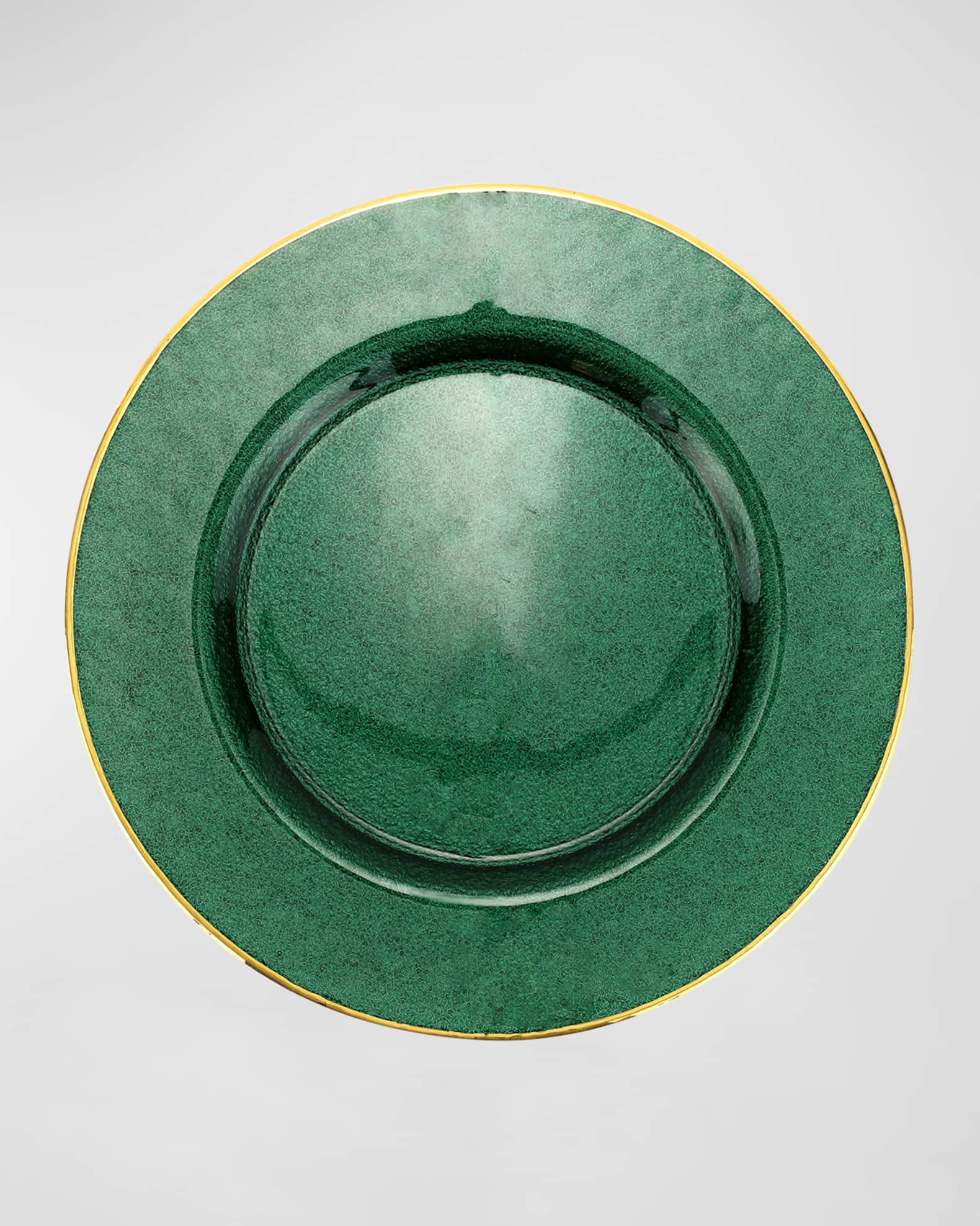Metallic Glass Dinner Plate 1