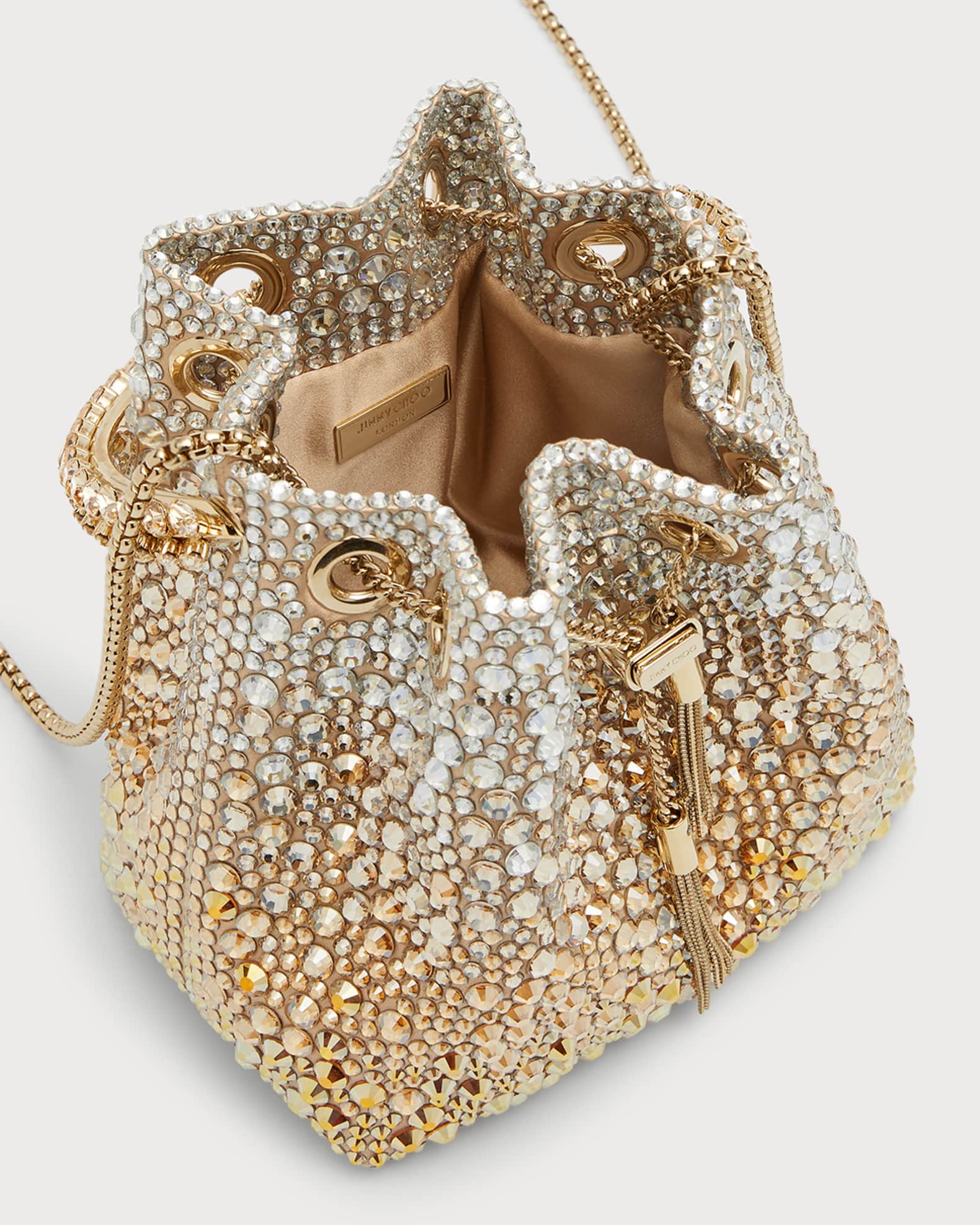 新品未開封　BIBI bag. MIDDLE tweed Bon Bon Jimmy Choo Bon Bon Beaded Top-Handle Bag | Neiman Marcus