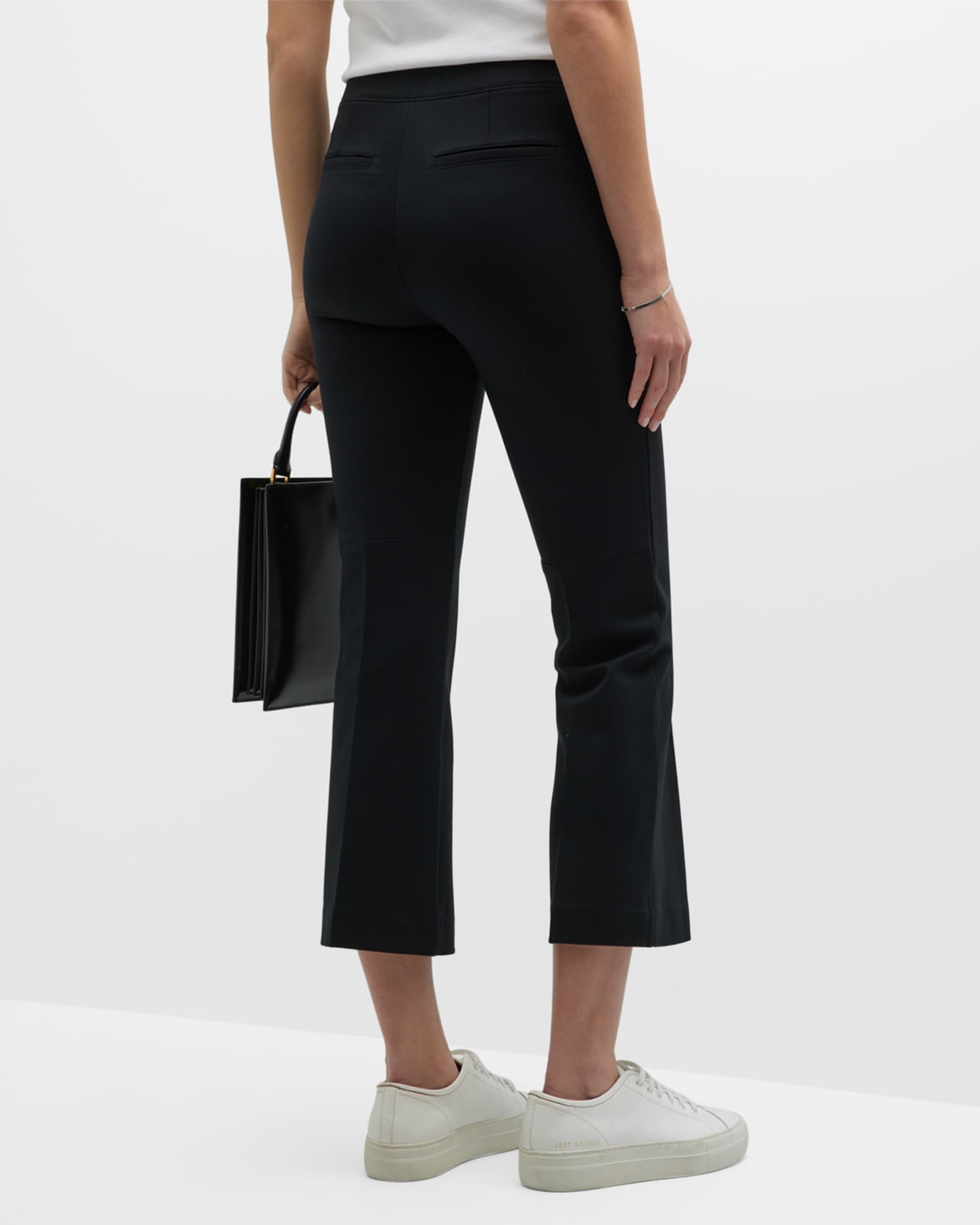 Spanx Petite perfect kick flare trousers in black