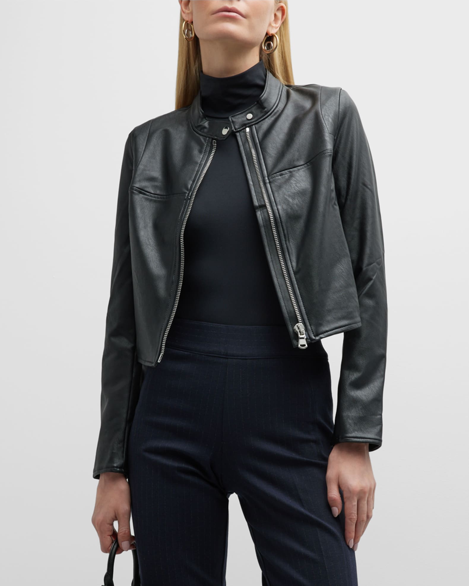Spanx NWT Leather Like Moto Jacket Black XL - $180 New With Tags - From Chad