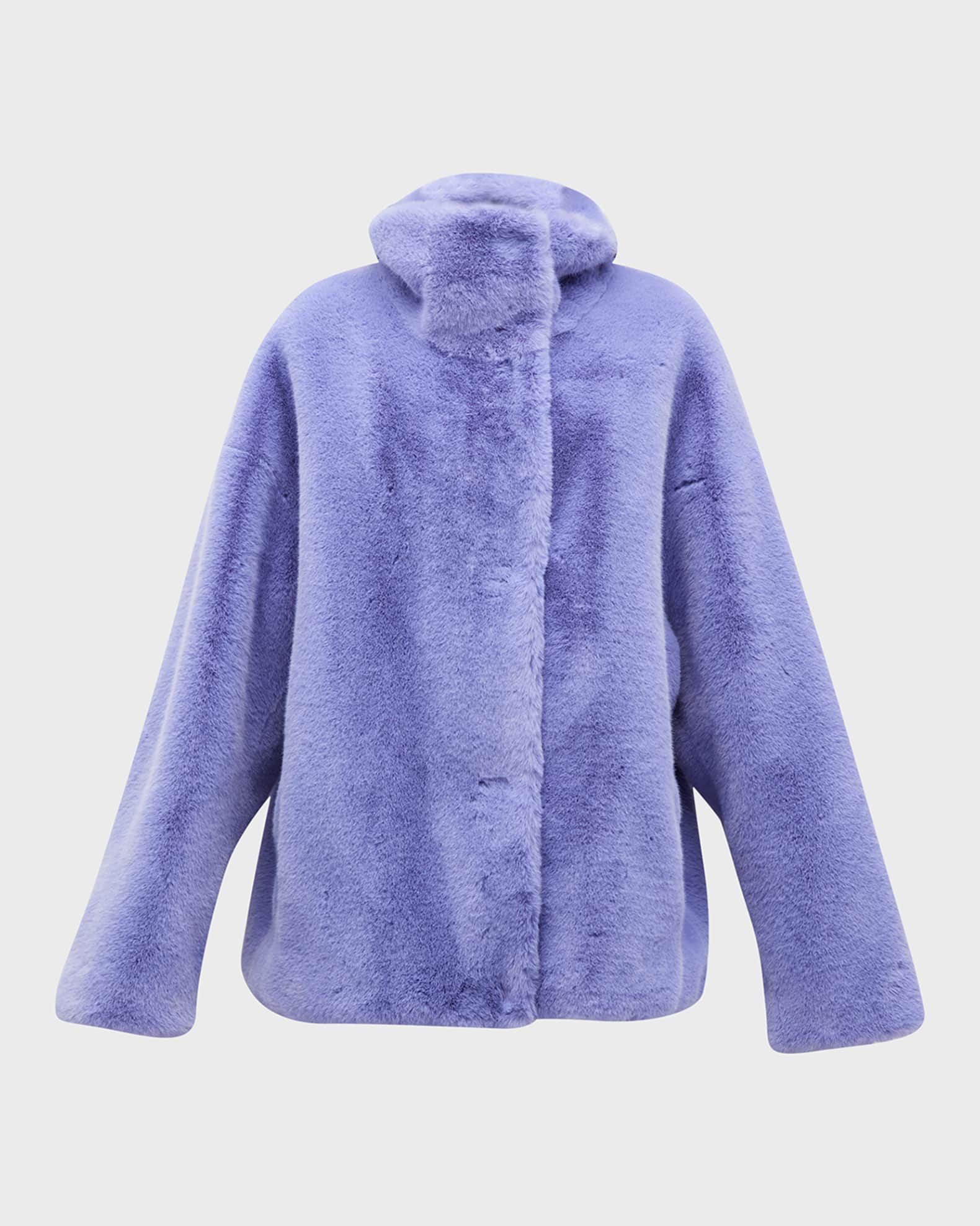 STAND Zendaya Oversize Faux Fur Coat Neiman Marcus