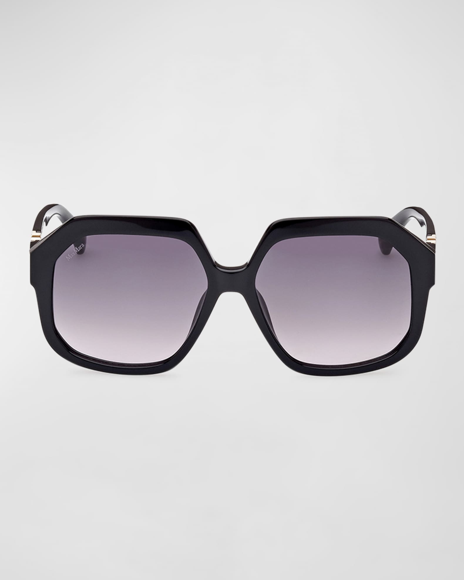 Max Mara Monogram Round Acetate Sunglasses | Neiman Marcus