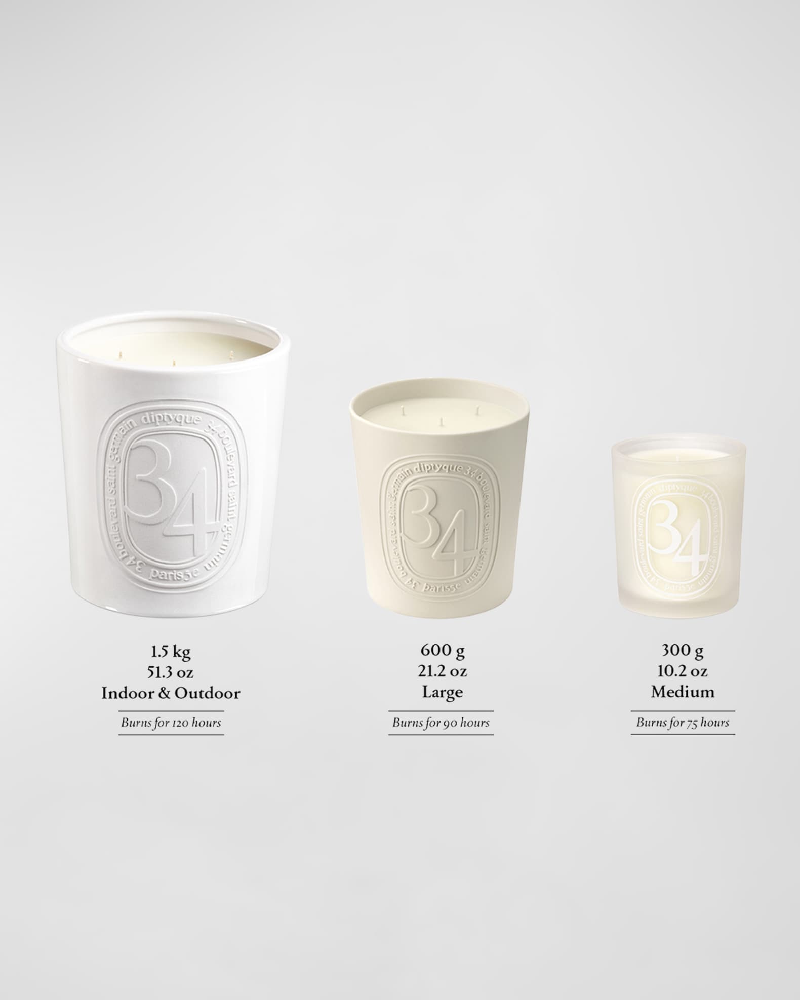 34 Boulevard Saint Germain interior & exterior candle